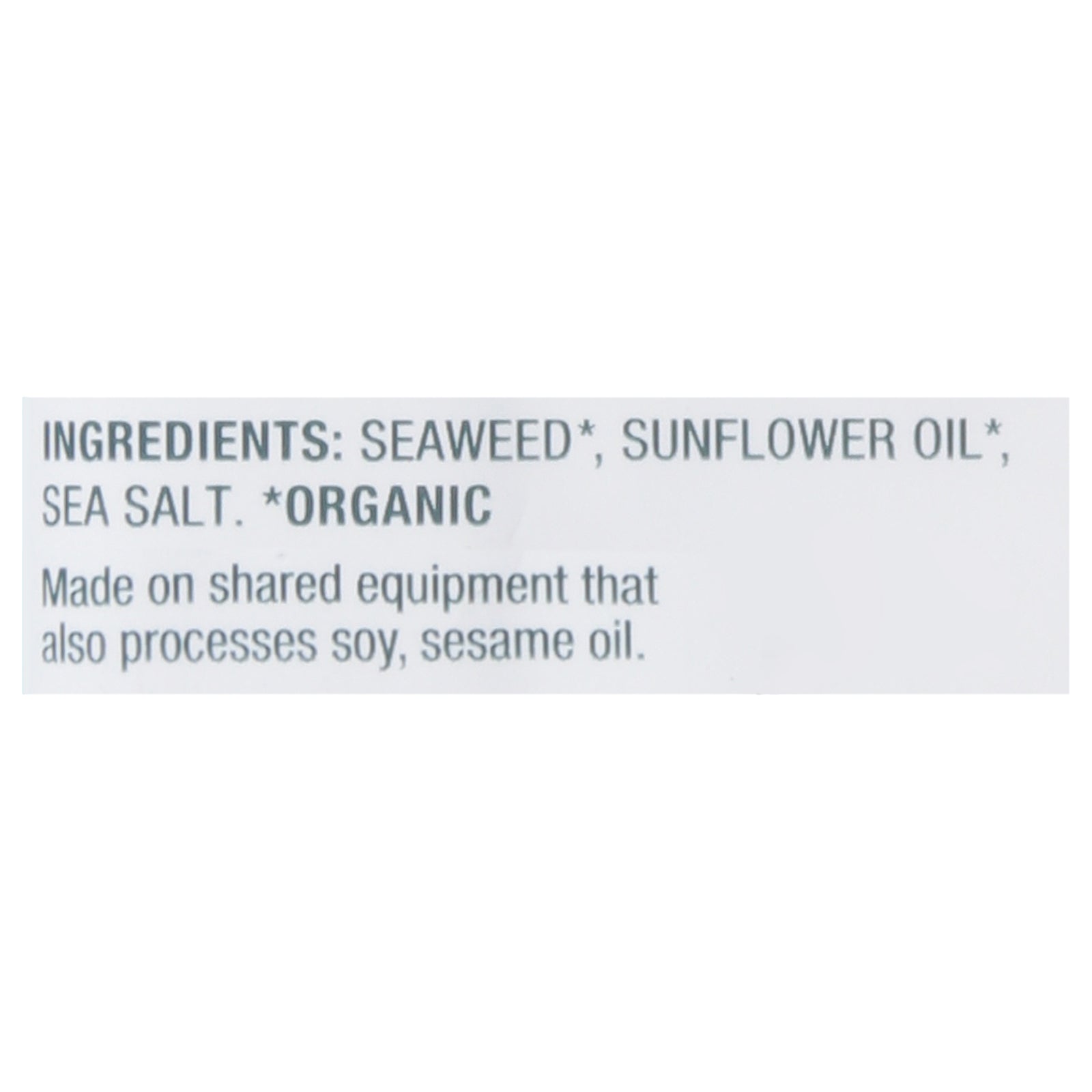 Gimme Seaweed Snacks - Seaweed Og2 Rstd Sea Salt - CS of 30-.14 OZ