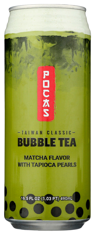 Pocas Tea Bubble Matcha - Pack of 24 - 16.5 fo