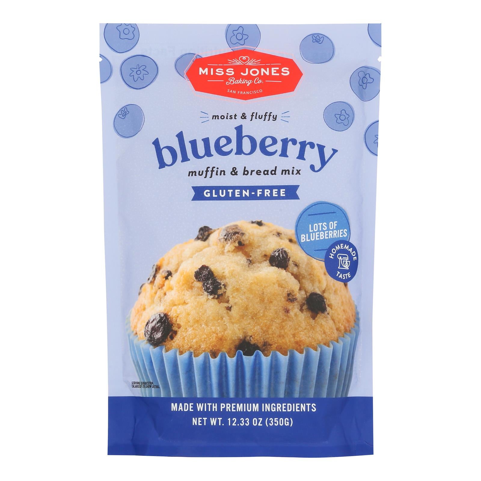 Miss Jones Baking Co - Mx Blubry Muffin Bread Gf - CS of 6-12.35 OZ