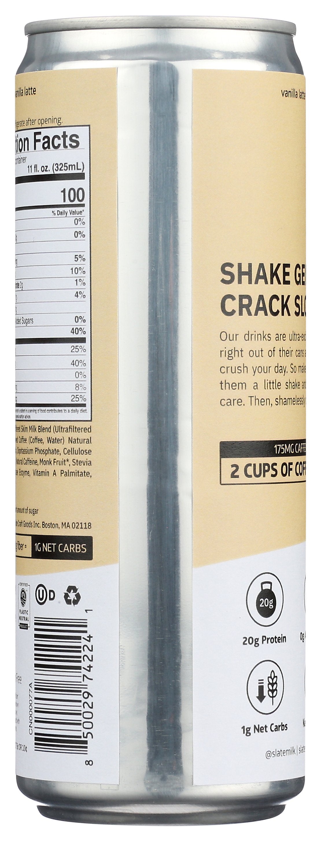 SLATE PROTEIN COFFEE VAN LATTE - Case of 12