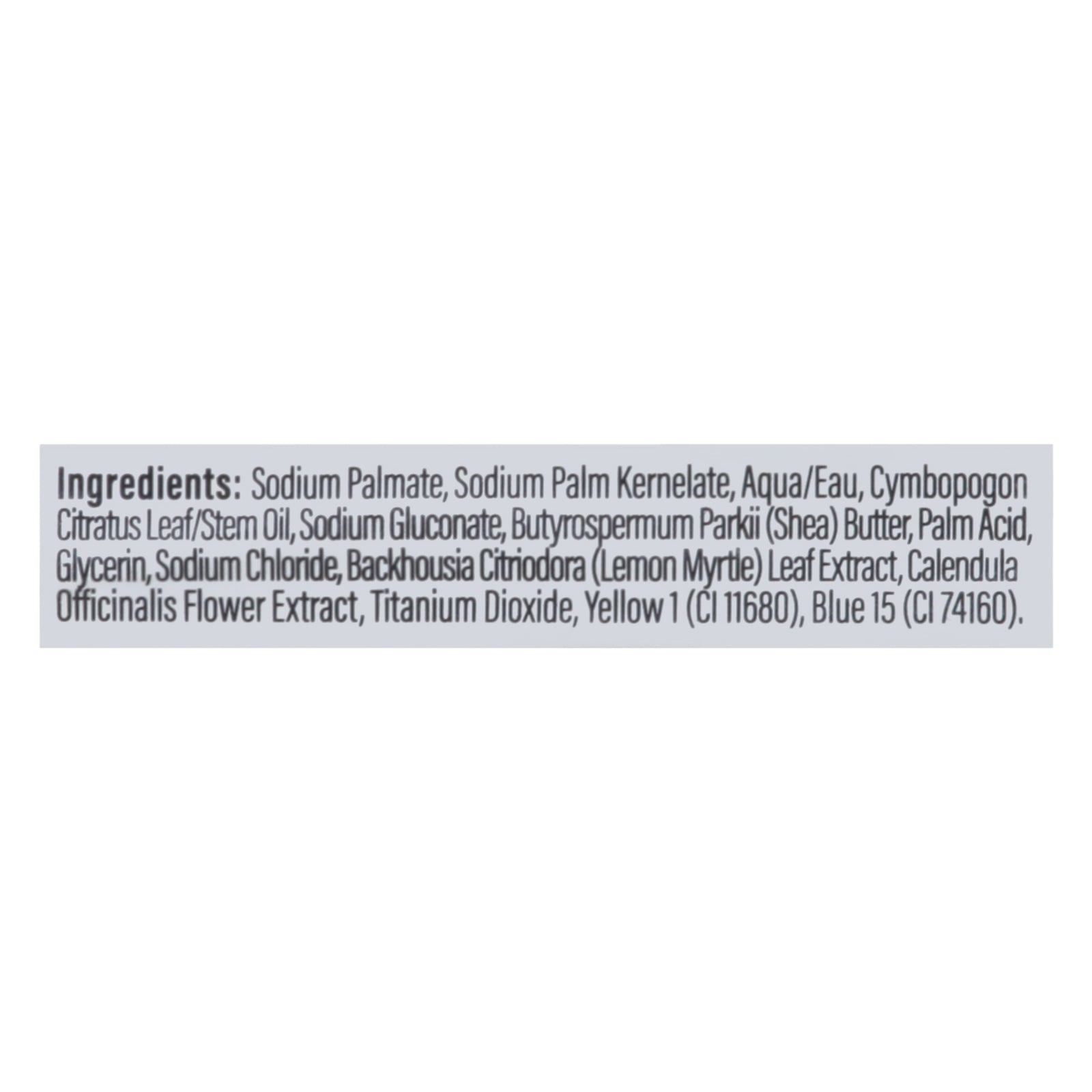 Australian Botanical Soap - Bar Soap Lemongrass - EA of 1-6.6 OZ