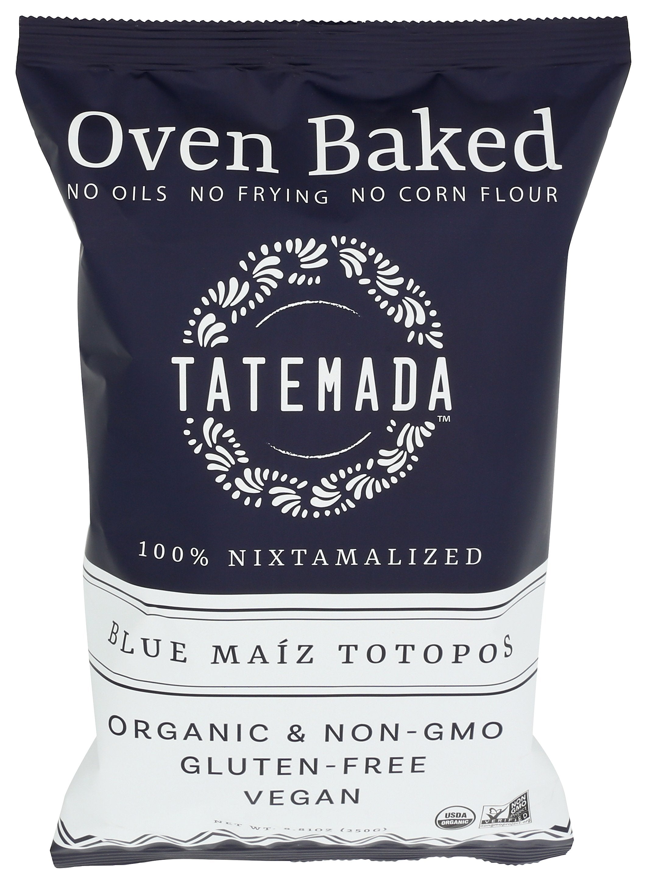 TATEMADA TORTILLA CHIPS MAIZ TOTOPOS - Case of 6