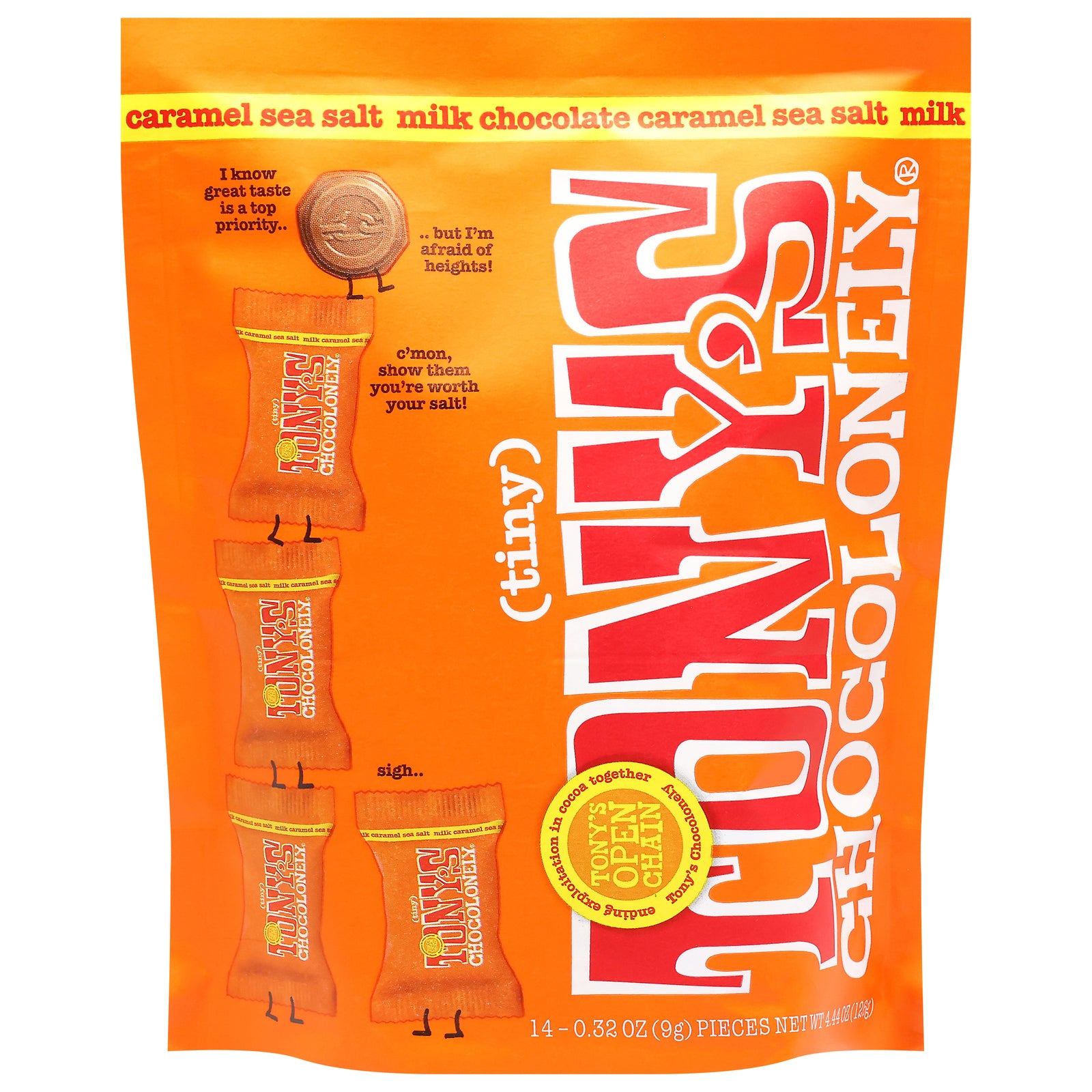 Tony's Chocolonely - Tiny Choc Crml Sslt Pch - CS of 8-4.44 OZ