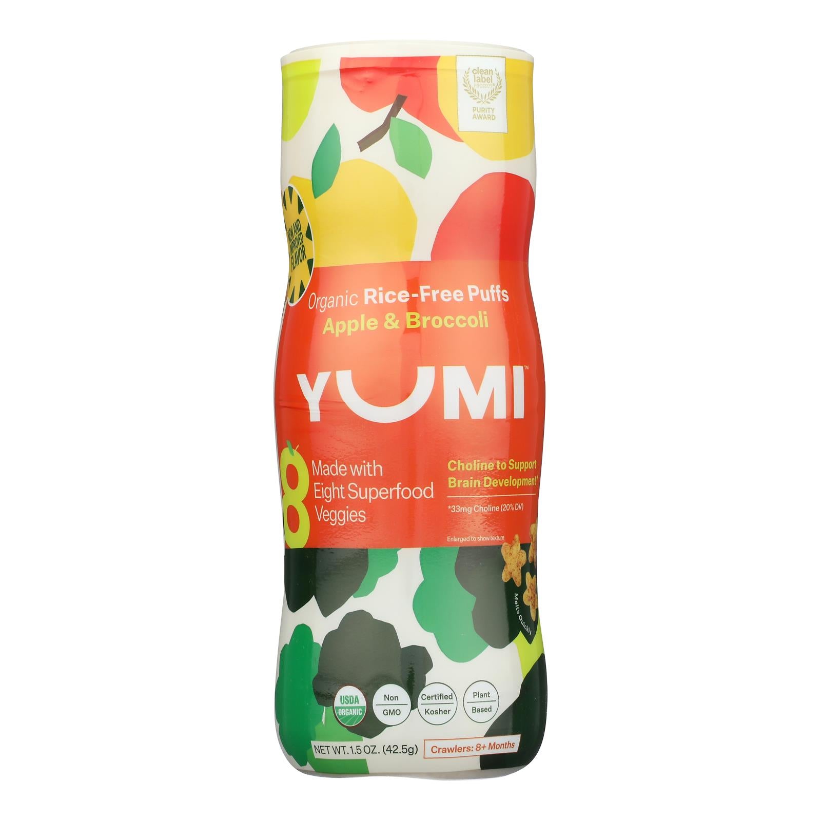 Yumi - Puffs Og2 Apple Broccoli - EA of 1-1.5 OZ