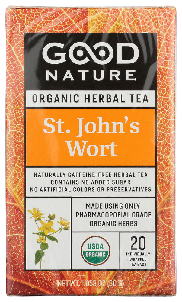Good Nature Tea St John's Wort  - 1.058oz  (Case of 6) - 20 bags/case