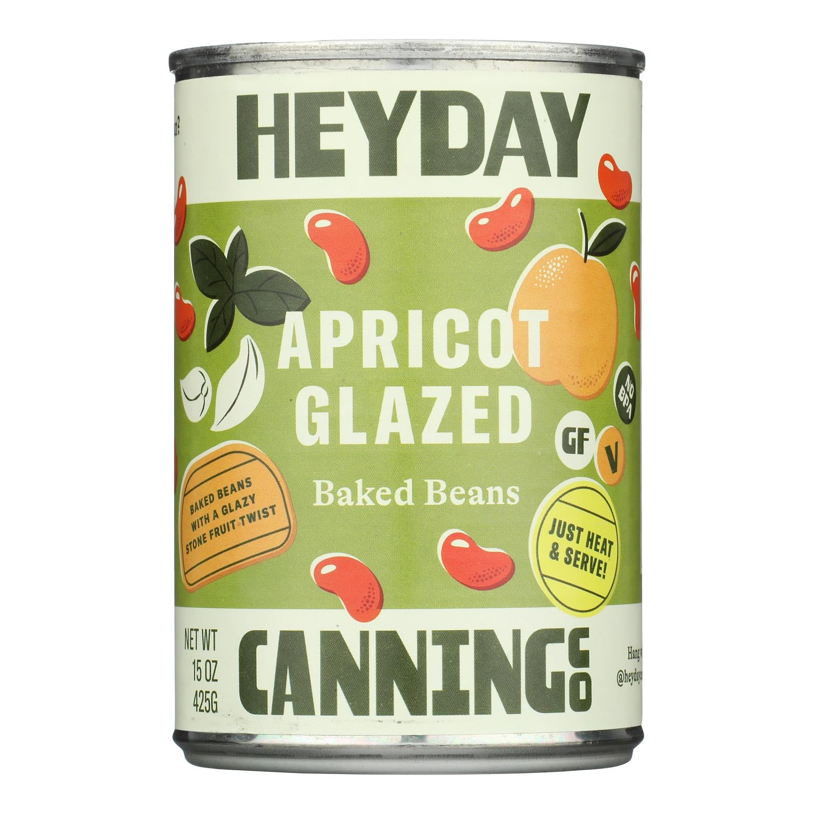 Heyday Canning Co. - Beans Baked Apricot Glazd - CS of 12-15 OZ