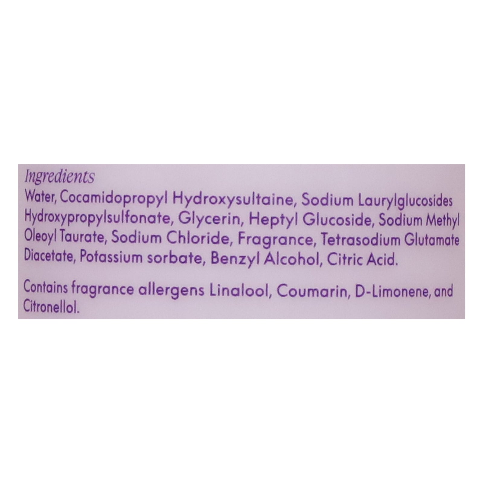 Safely - Hand Soap Liquid Calm - CS of 6-12 FZ