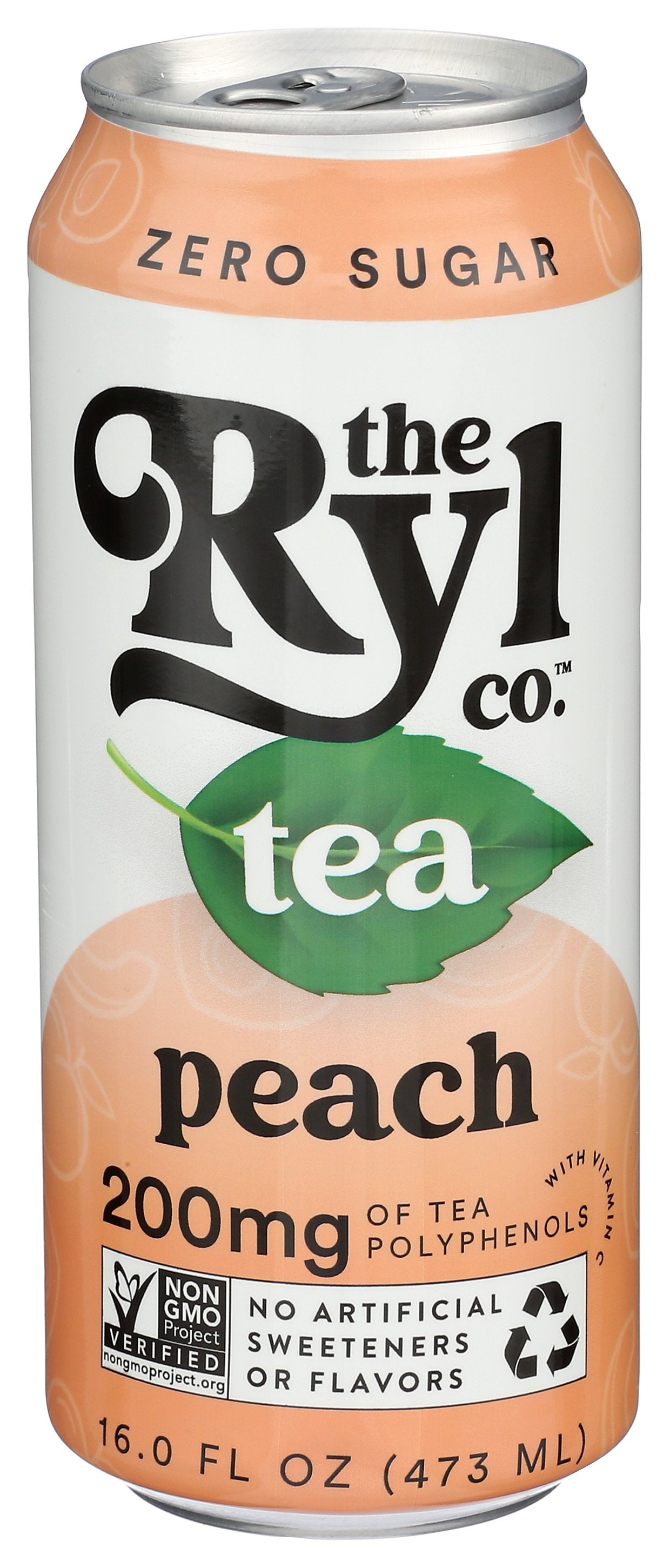 THE RYL CO TEA BLACK PEACH RTD - Case of 12