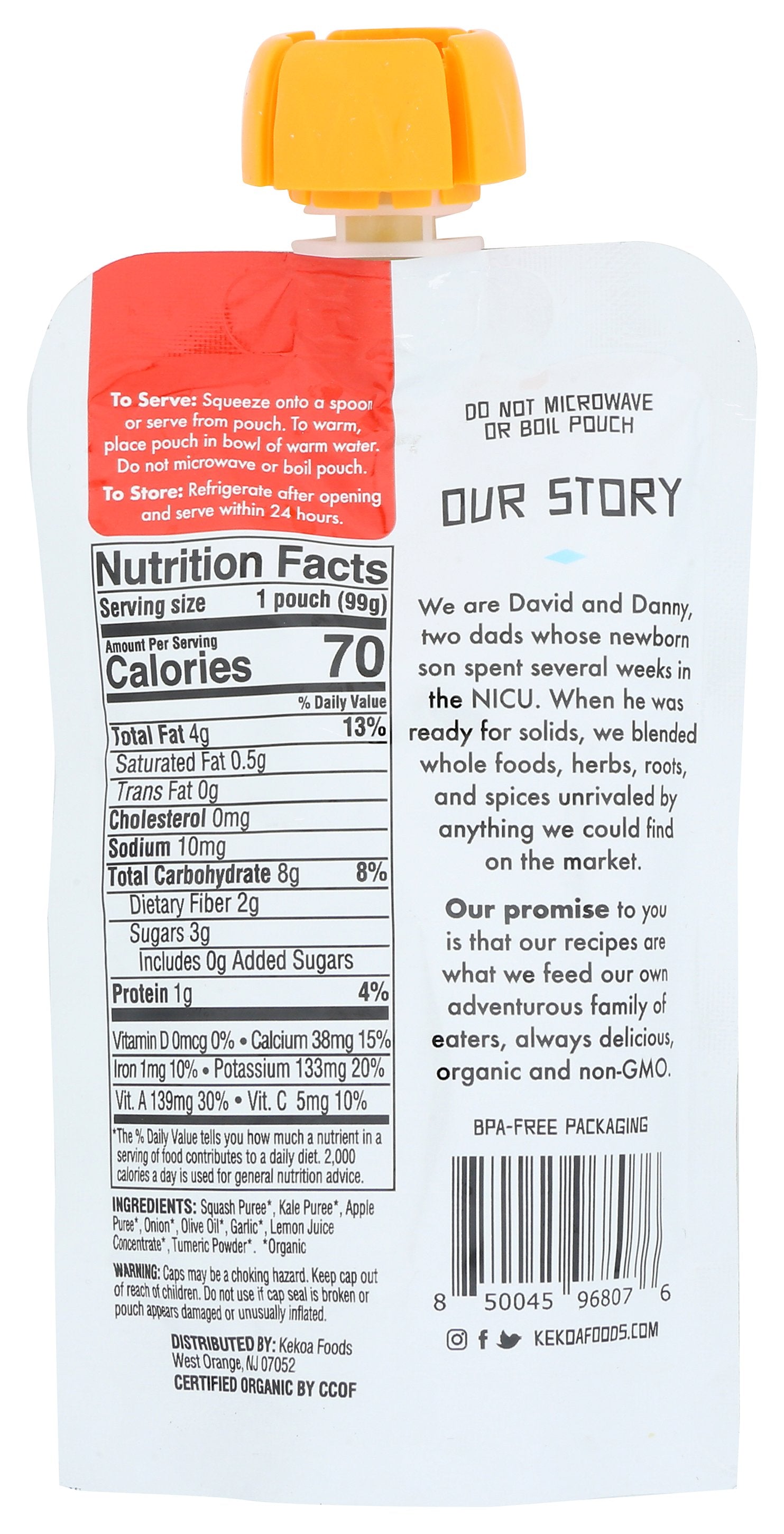 KEKOA FOOD BABY SQSH KALE TURM - Case of 6