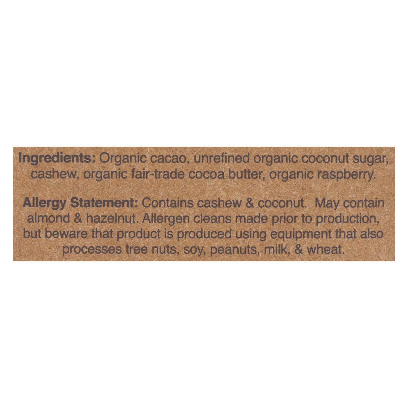 Hu - Dark Chocolate Bar Cashew Butter Ras - Case of 12-2.1 OZ
