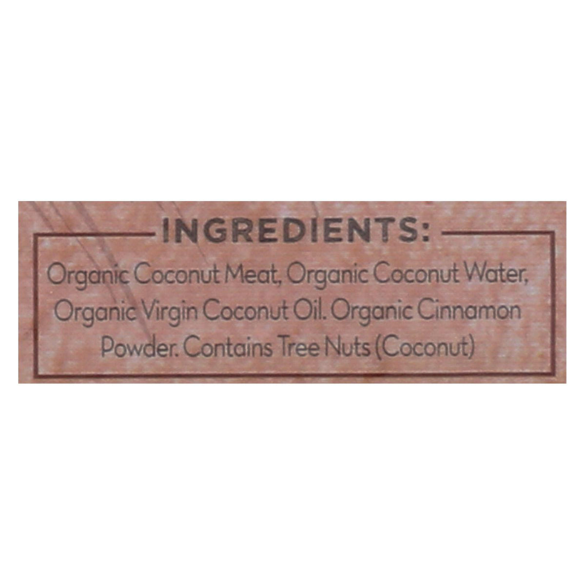 Nuco Cinnamon Organic Coconut Wraps  - Case of 12 - 2.47 OZ