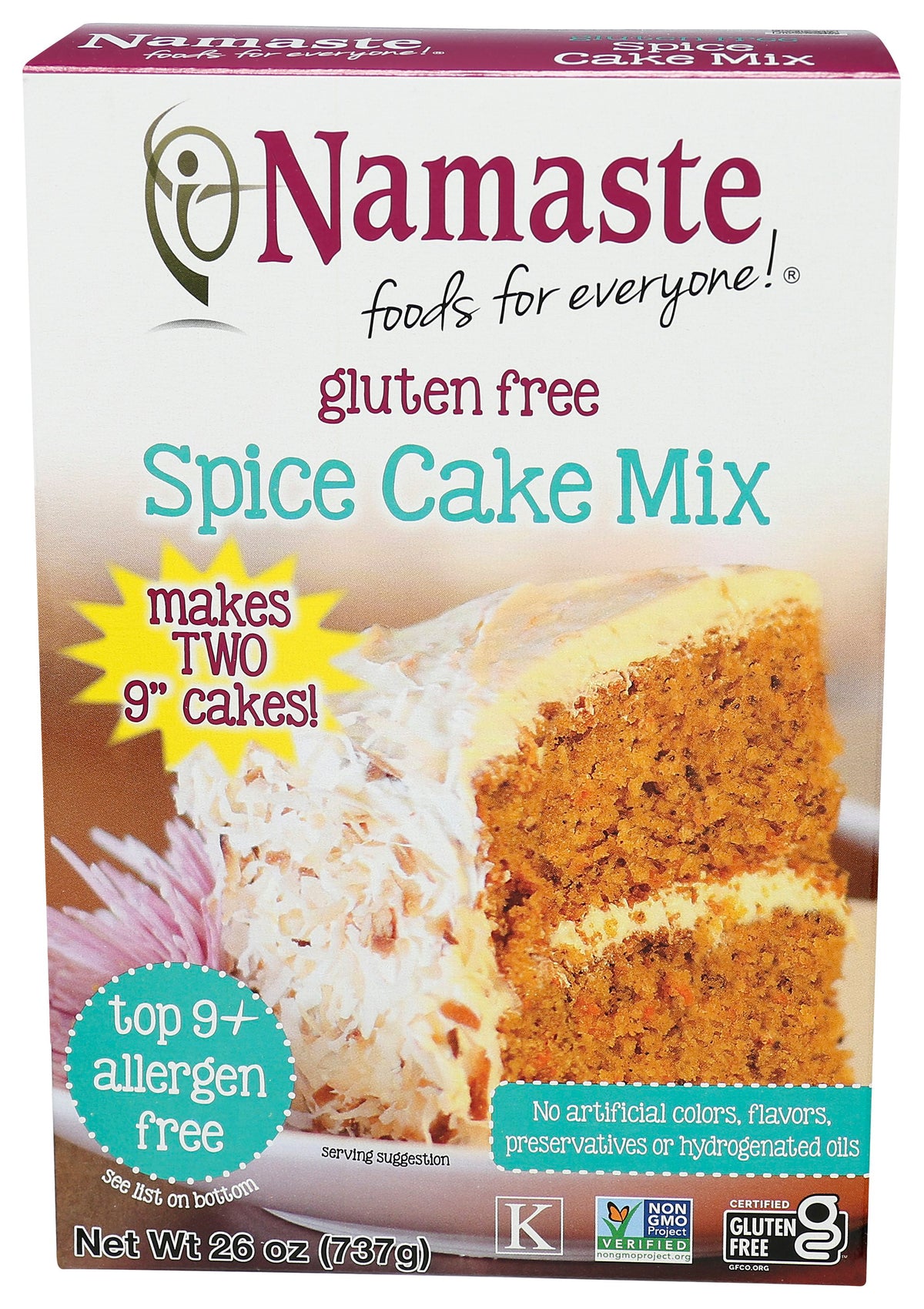 NAMASTE FOODS MIX CAKE SPICE WFGFDF