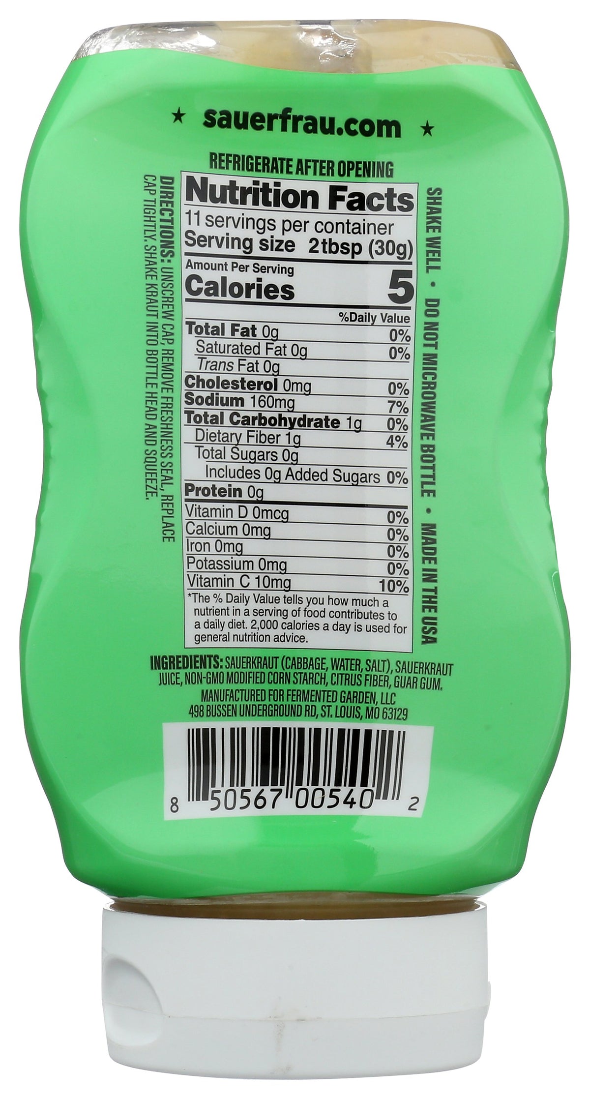 SAUER FRAU SAUERKRAUT CLSSC SQUEEZE - Case of 6
