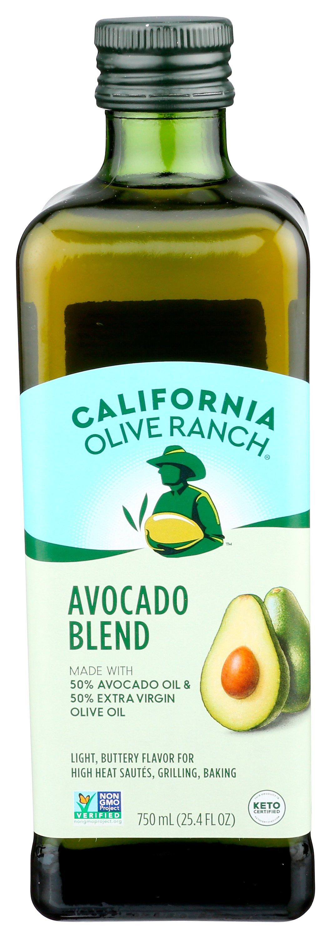 CALIFORNIA OLIVE RANCH AVOCADO OIL EVOO BLEND - Case of 6 [AVOCADO OIL EVOO BLEND, 750ML / 25.4OZZ - 25.4 OZ]