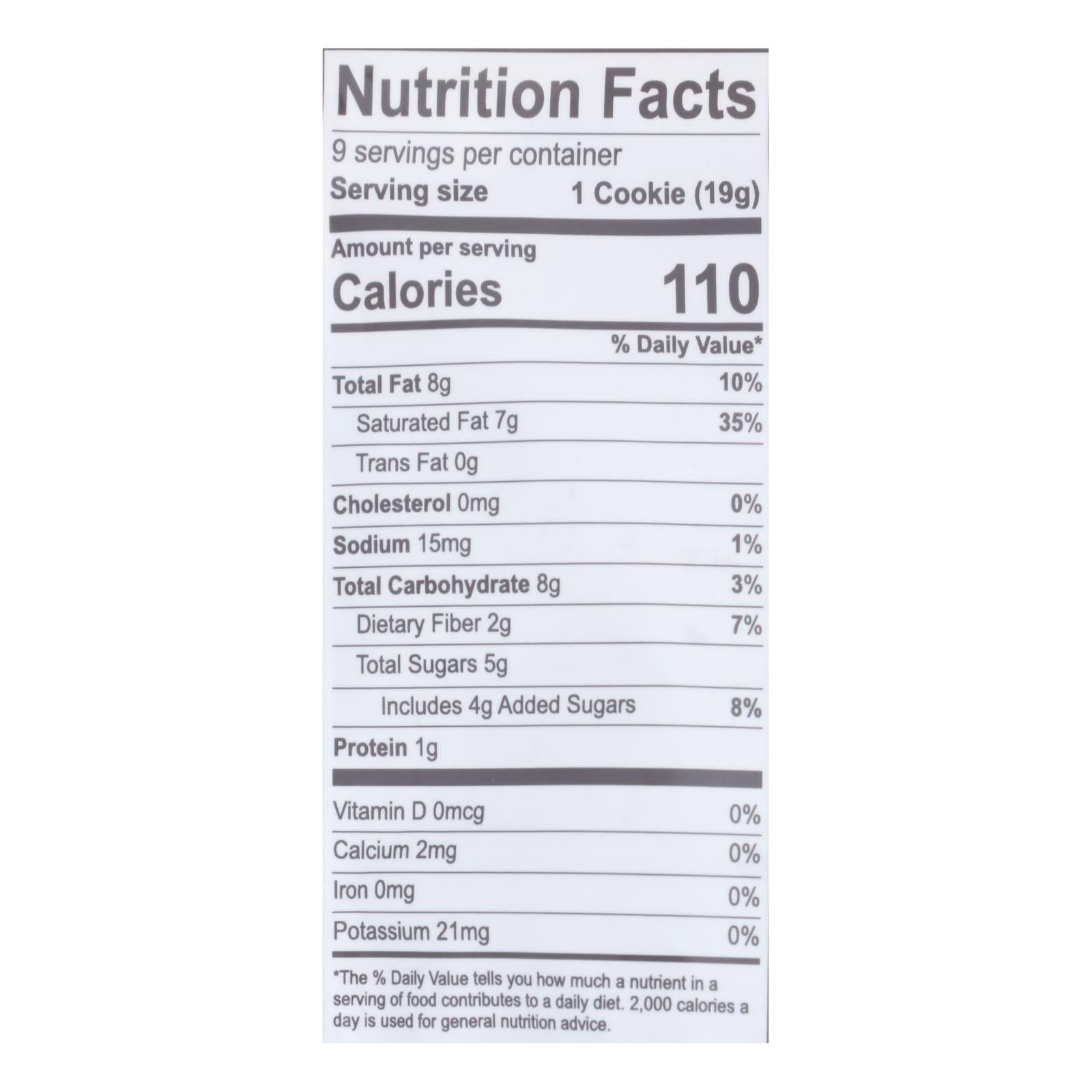 Emmy's Organics  Chocolate Chip - Case Of 8 - 6 Oz.