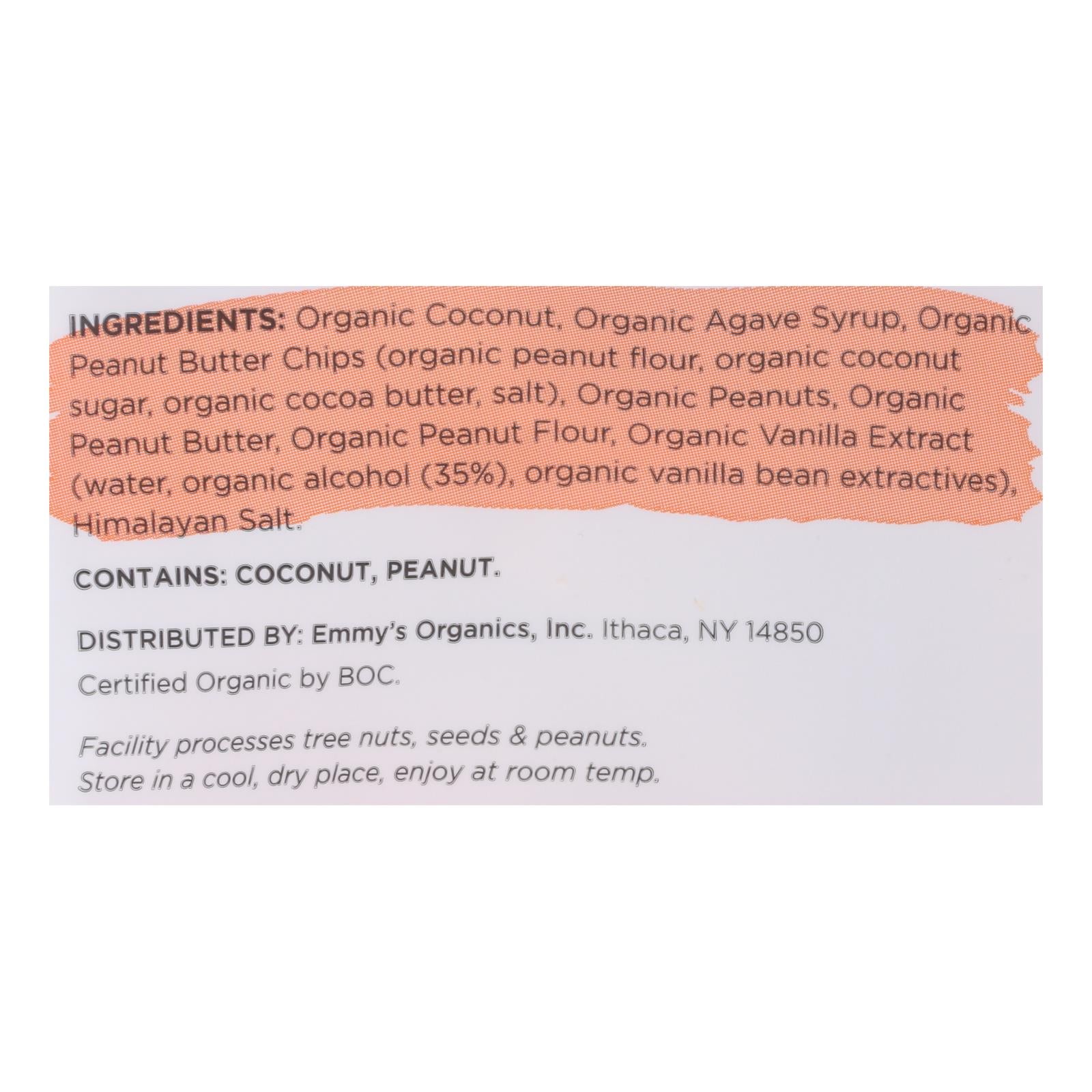 Emmy's Organics  Organic Coconut - Case Of 8 - 6 Oz.