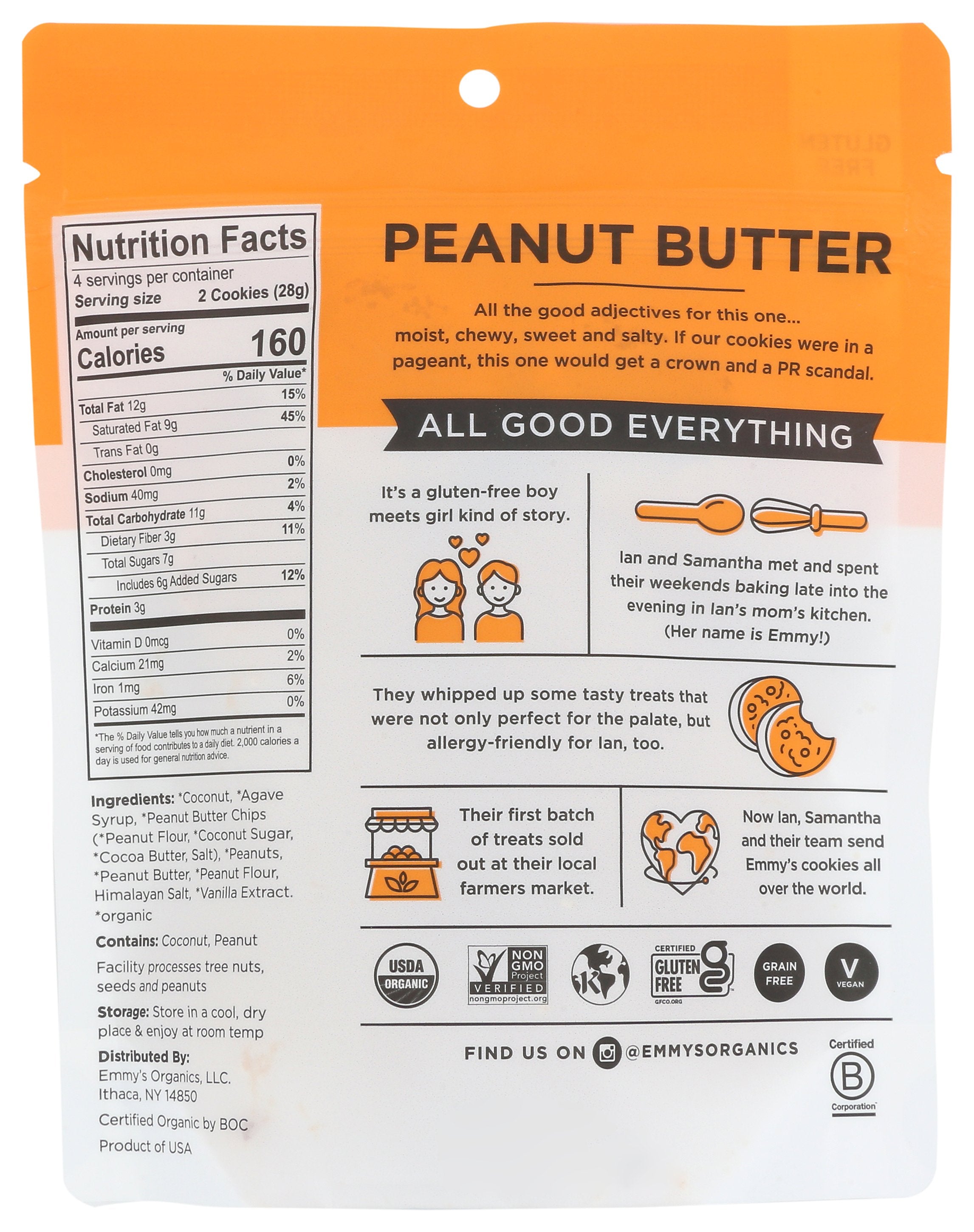 EMMYSORG COOKIE CCNUT PEANUT BTTR - Case of 6