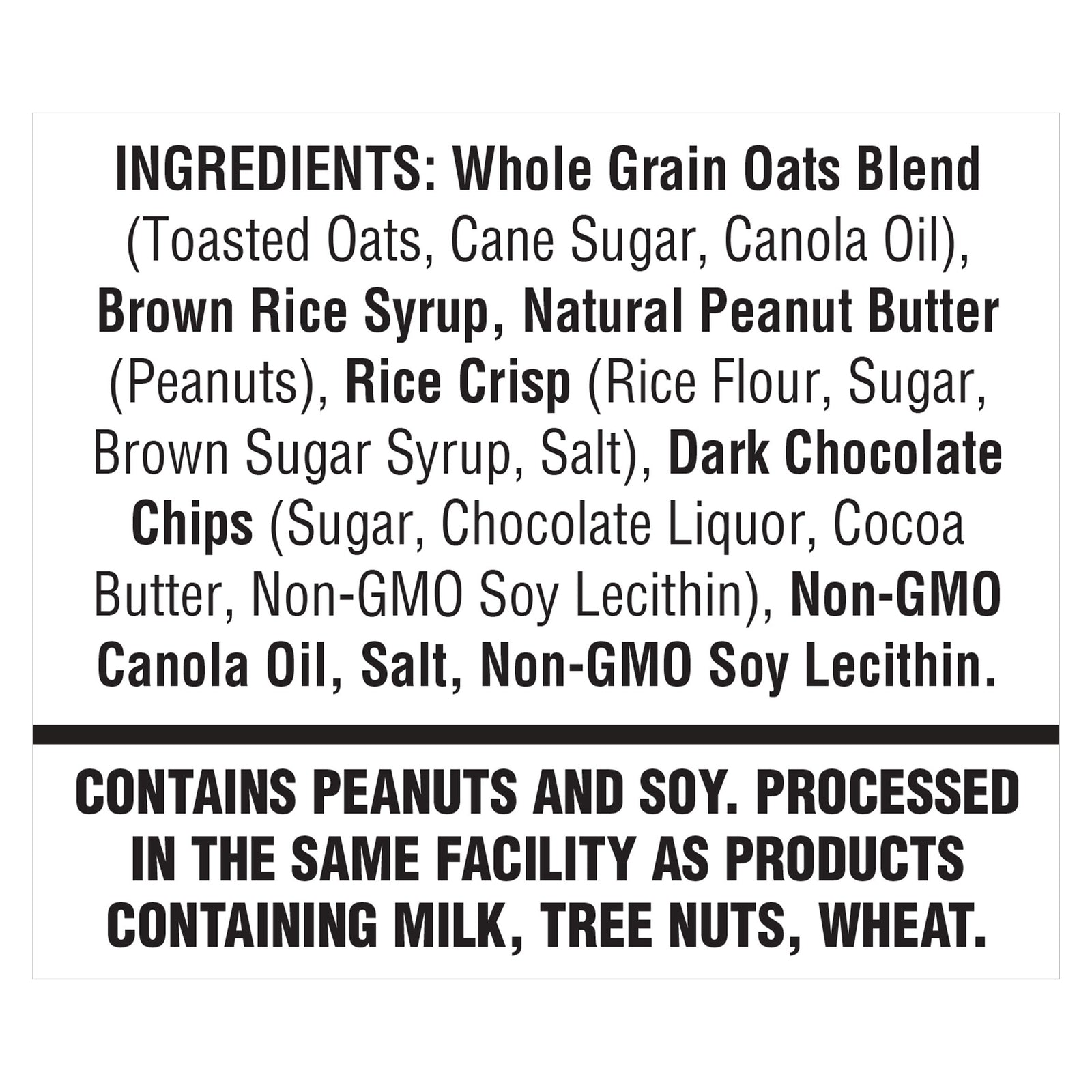 Simply 8 Granola Bars - Real Peanut Butter Chocolate Chip Chewy  - Case of 8 - 6.6 oz.