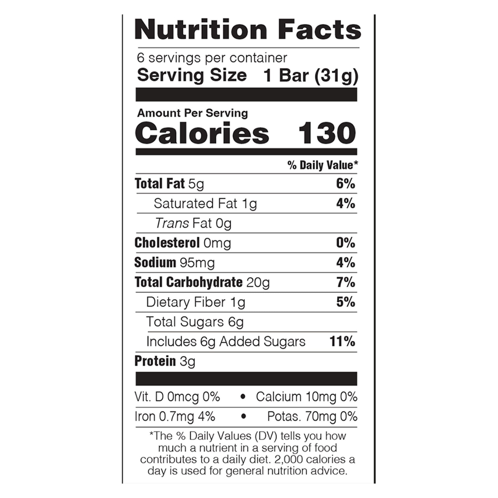 Simply 8 Granola Bars - Real Peanut Butter Chocolate Chip Chewy  - Case of 8 - 6.6 oz.