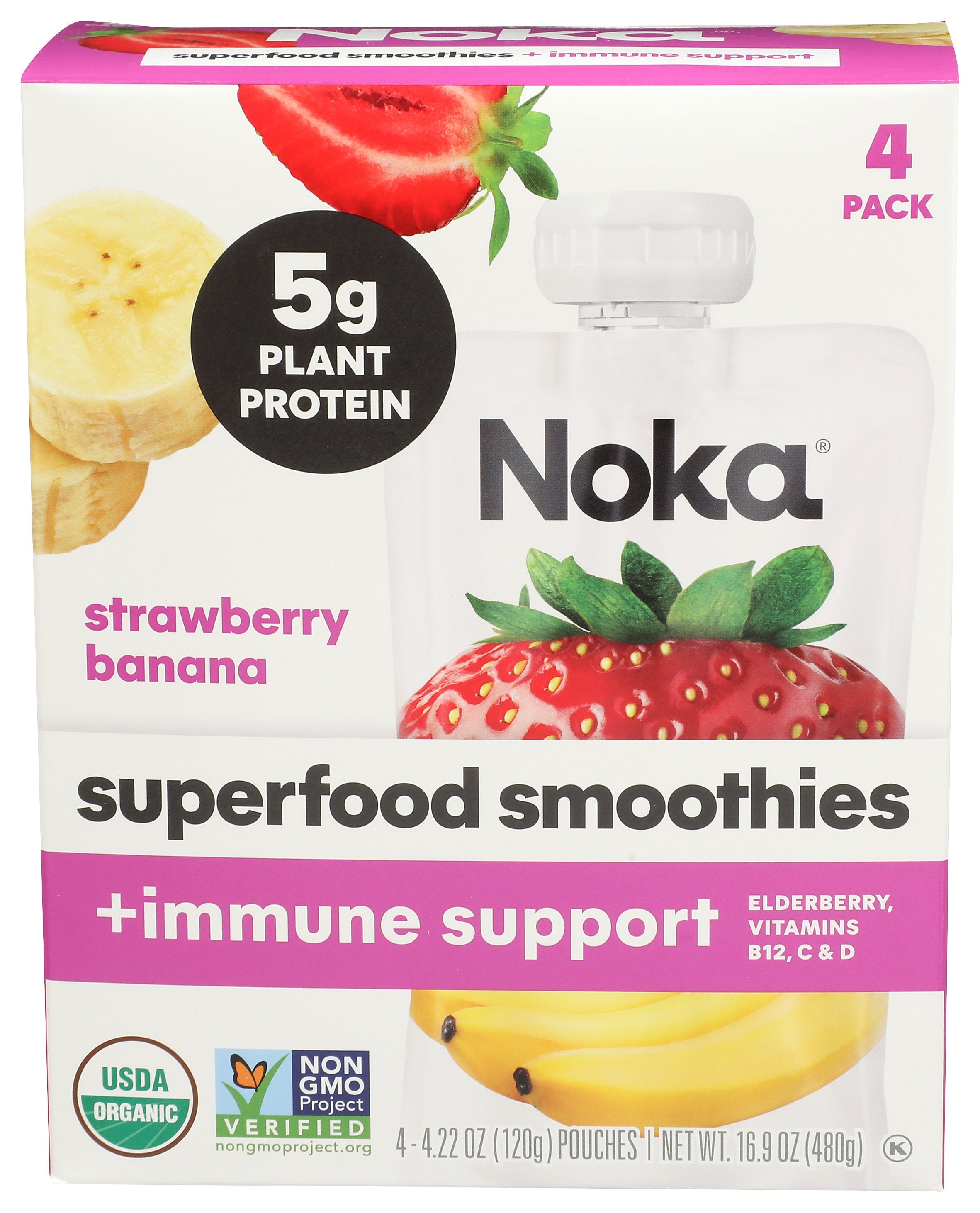NOKA SMOTH STRWBRY BNA 4P ORG - Case of 6