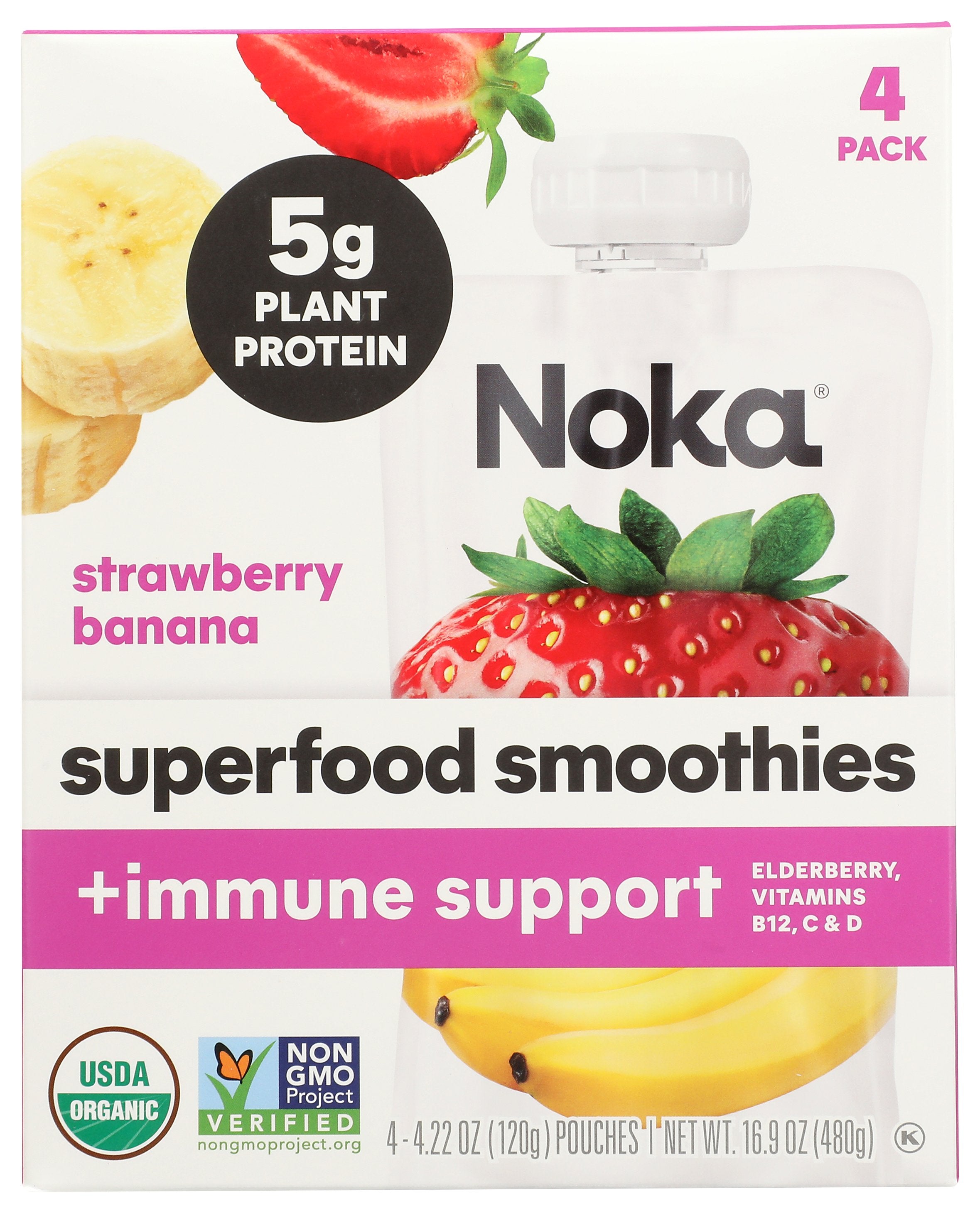 NOKA SMOTH STRWBRY BNA 4P ORG - Case of 6