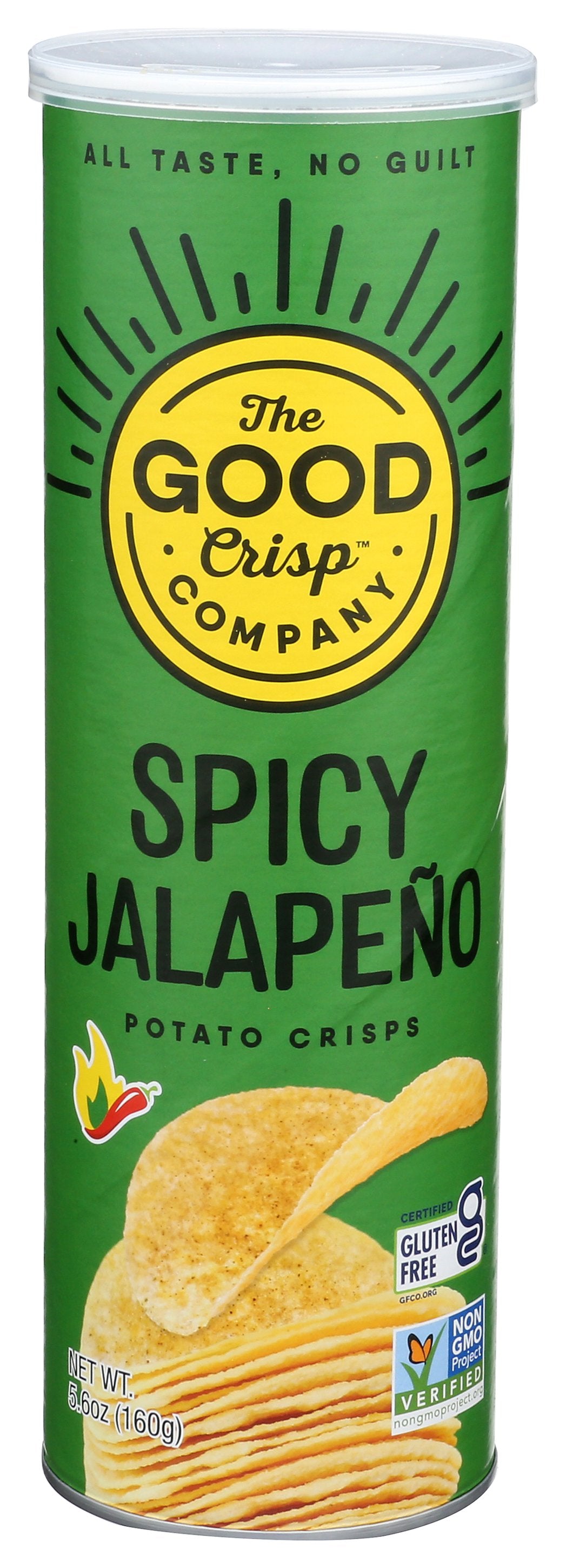 THE GOOD CRISP COMPANY JALAPENO SPICY CRISPS - Case of 8