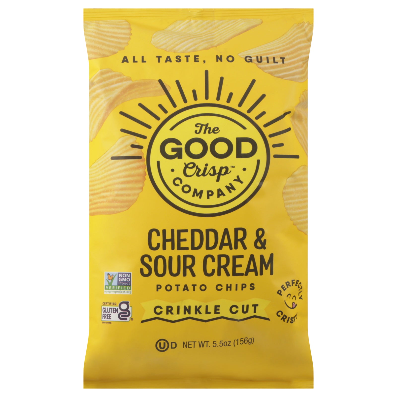 The Good Crisp Company - Pot Chip Ched Sour Crm - CS of 12-5.5 OZ