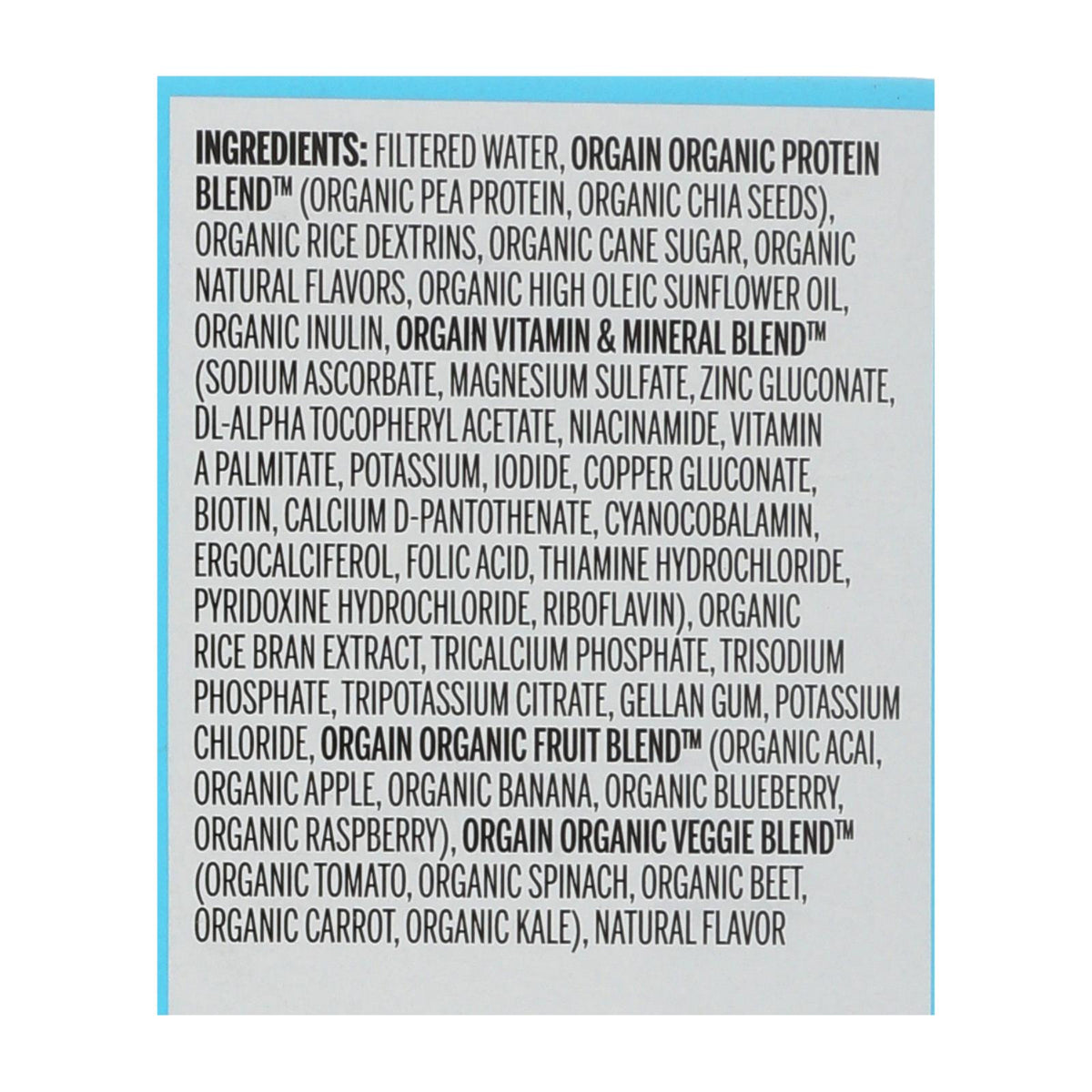Orgain Organic Vegan Nutrition Shakes - Vanilla - Case of 3 - 4/11 FZ