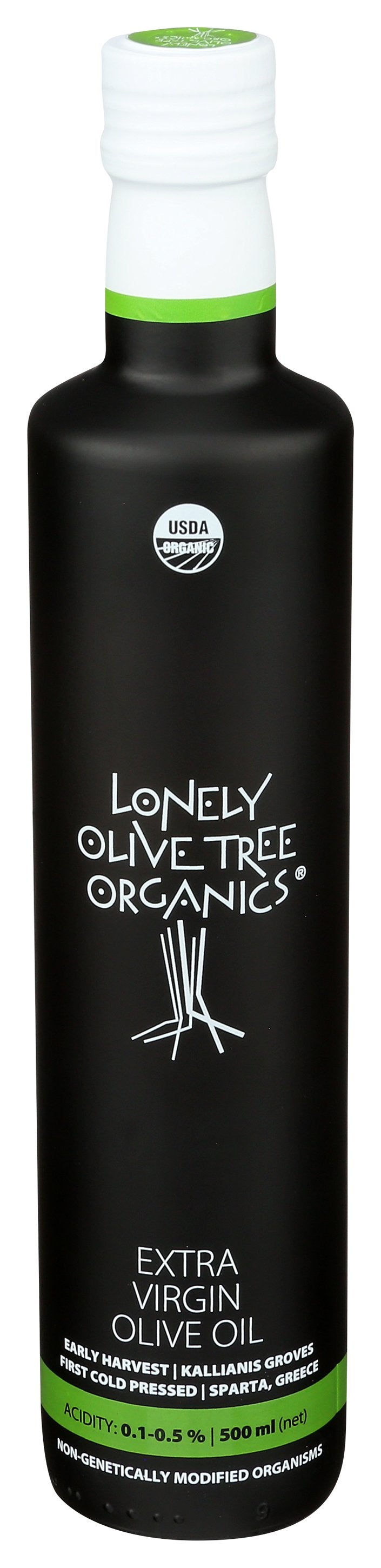 THE LONELY OLIVE TREE OIL OLIVE XTRA VRGN ORG - Case of 6 [EXTRA VIRGIN OLIVE OIL - 500 ML]