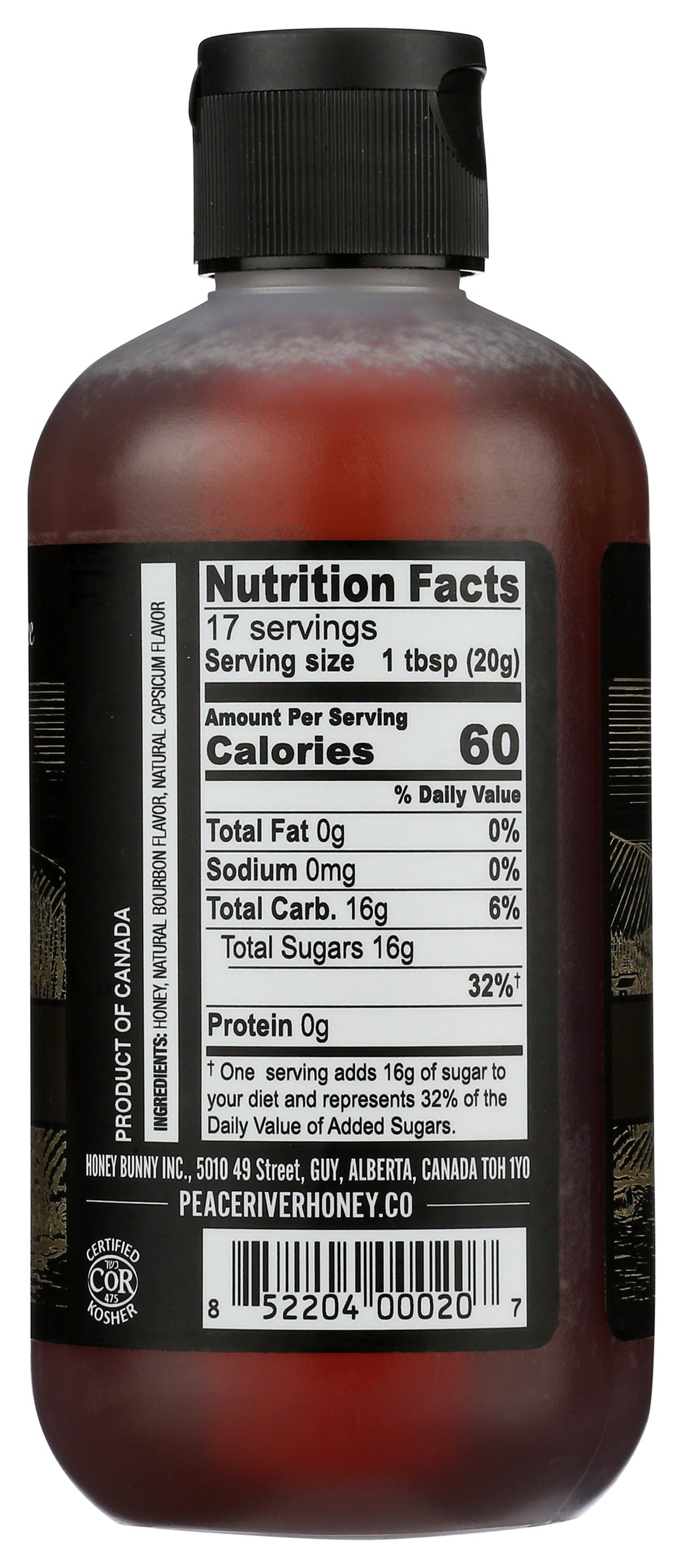 PEACE RIVER HONEY HONEY HOT BOURBON - Case of 6