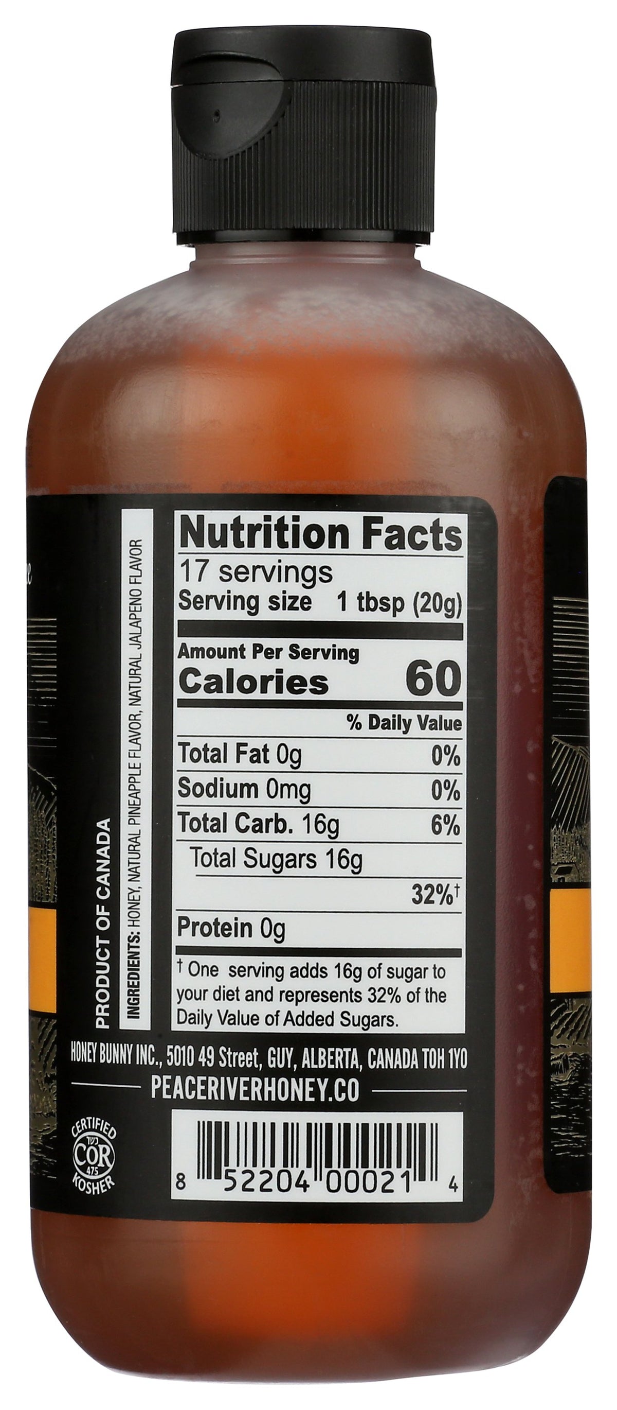 PEACE RIVER HONEY HONEY PINEAPPLE JALAPENO - Case of 6