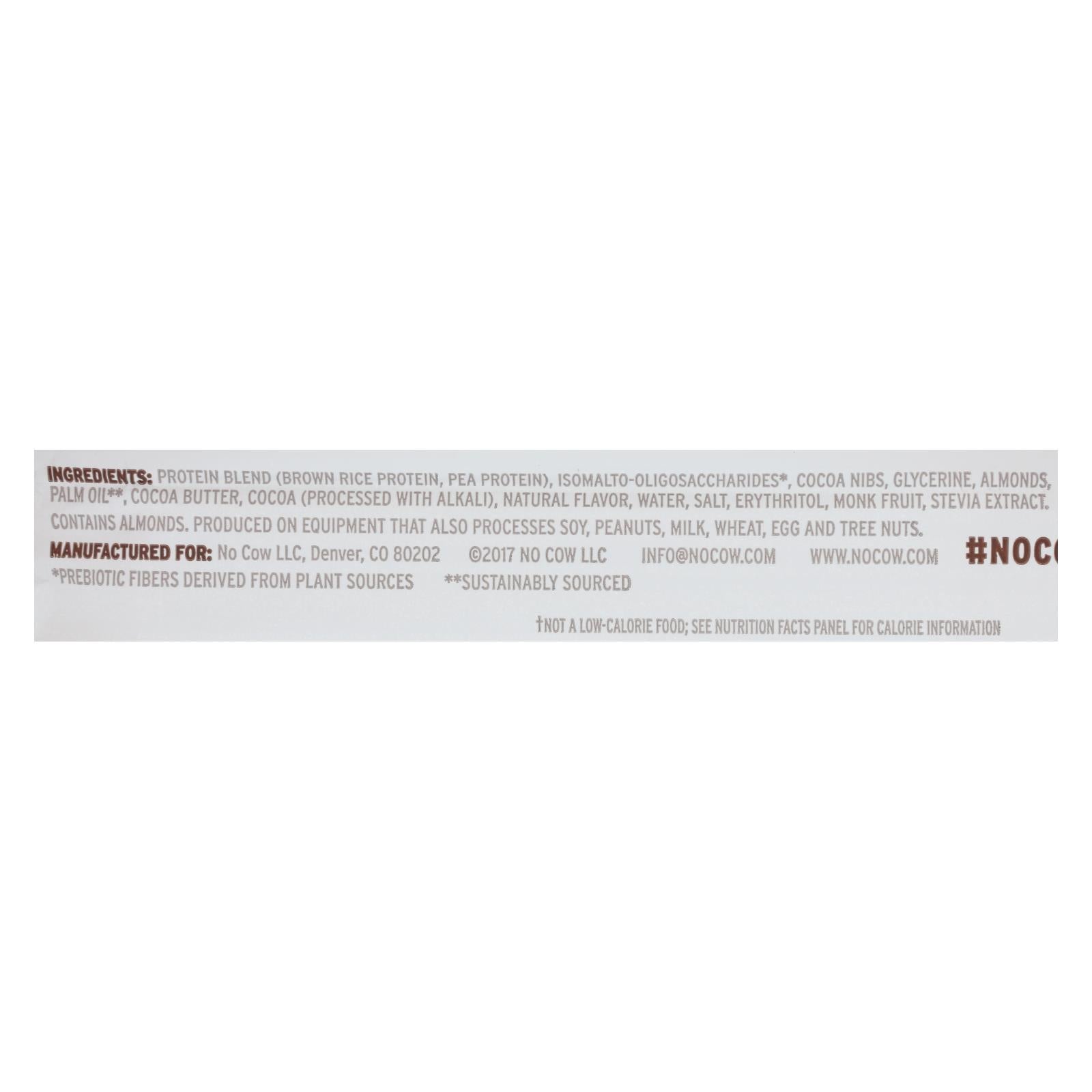 D's Natural No Cow Bar In Chocolate Fudge Brownie  - Case of 12 - 2.12 OZ