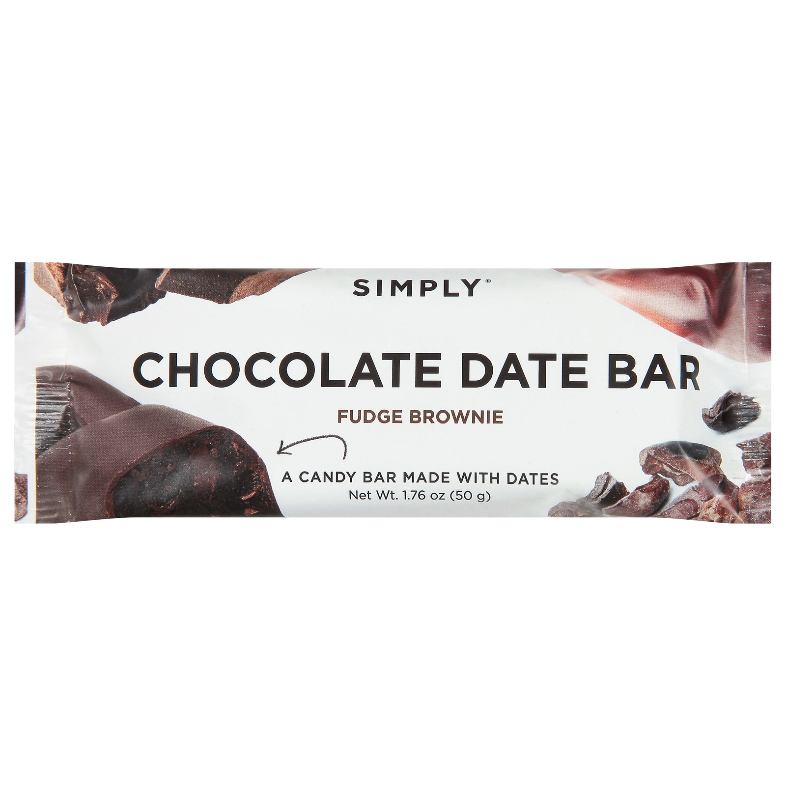 Simply Gum - Date Bar Trpl Cacao Choc - CS of 12-1.76 OZ