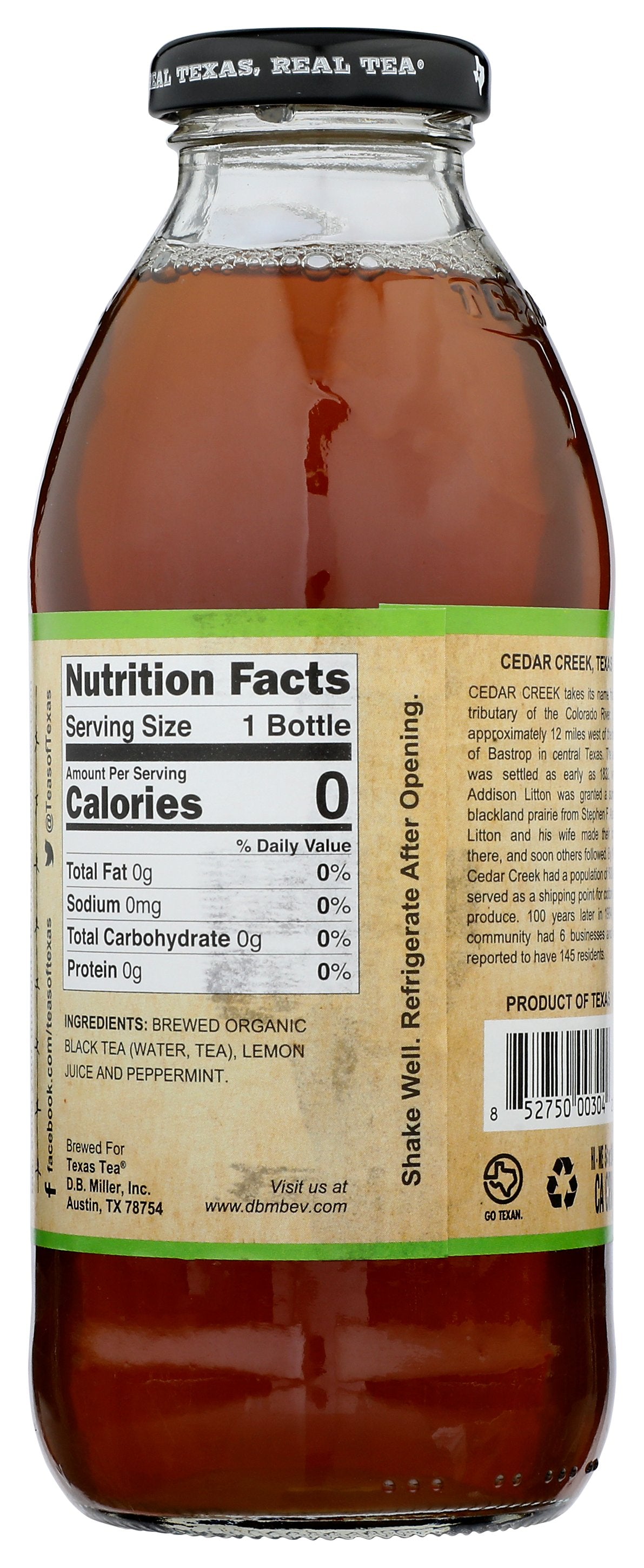 TEXAS TEA TEA UNSWEET - Case of 12