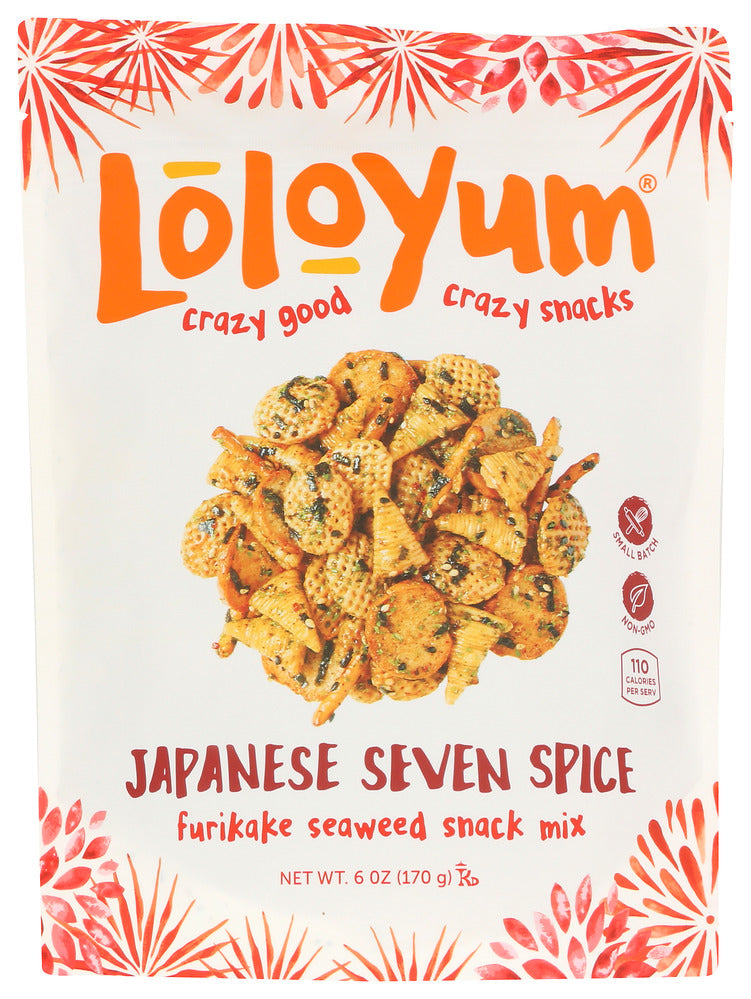 Loloyum Mix Snack Furikake Japanese 7 - Case of 12 - 6 oz