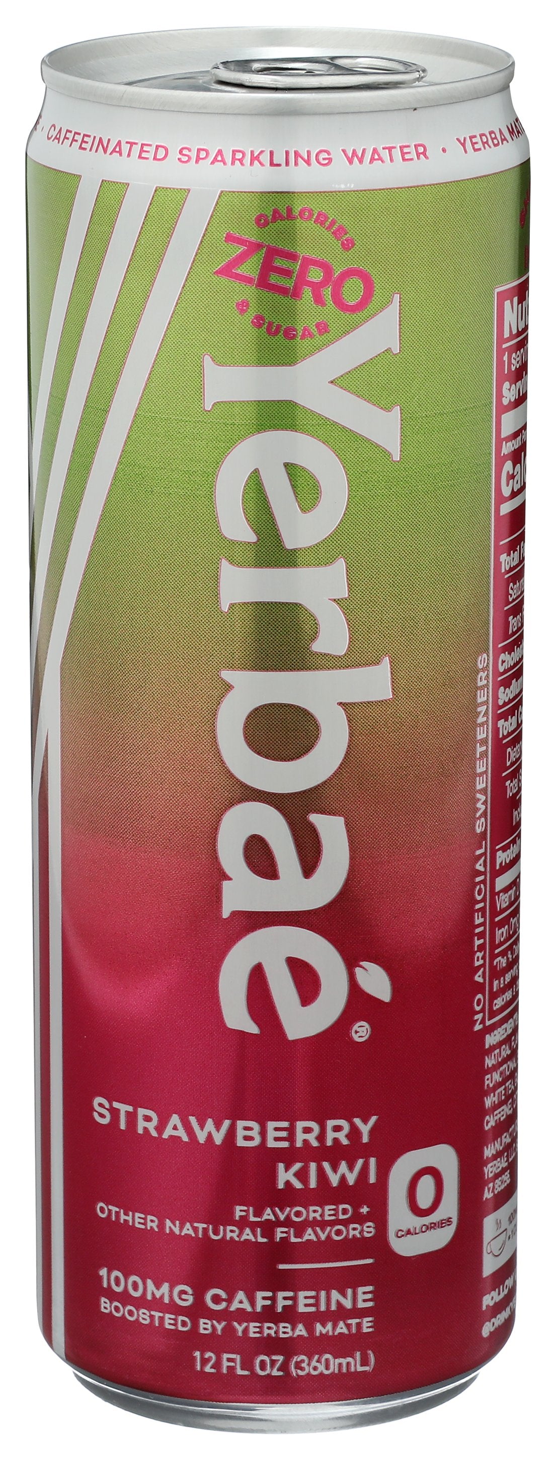 YERBAE WATER ENHNCD SPRK STRWBRY KIWI - Case of 12