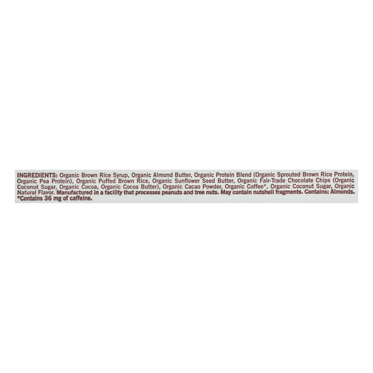 Gomacro Bar - Organic - Mocha - Chocolate Chip - Case of 12 - 2.3 oz
