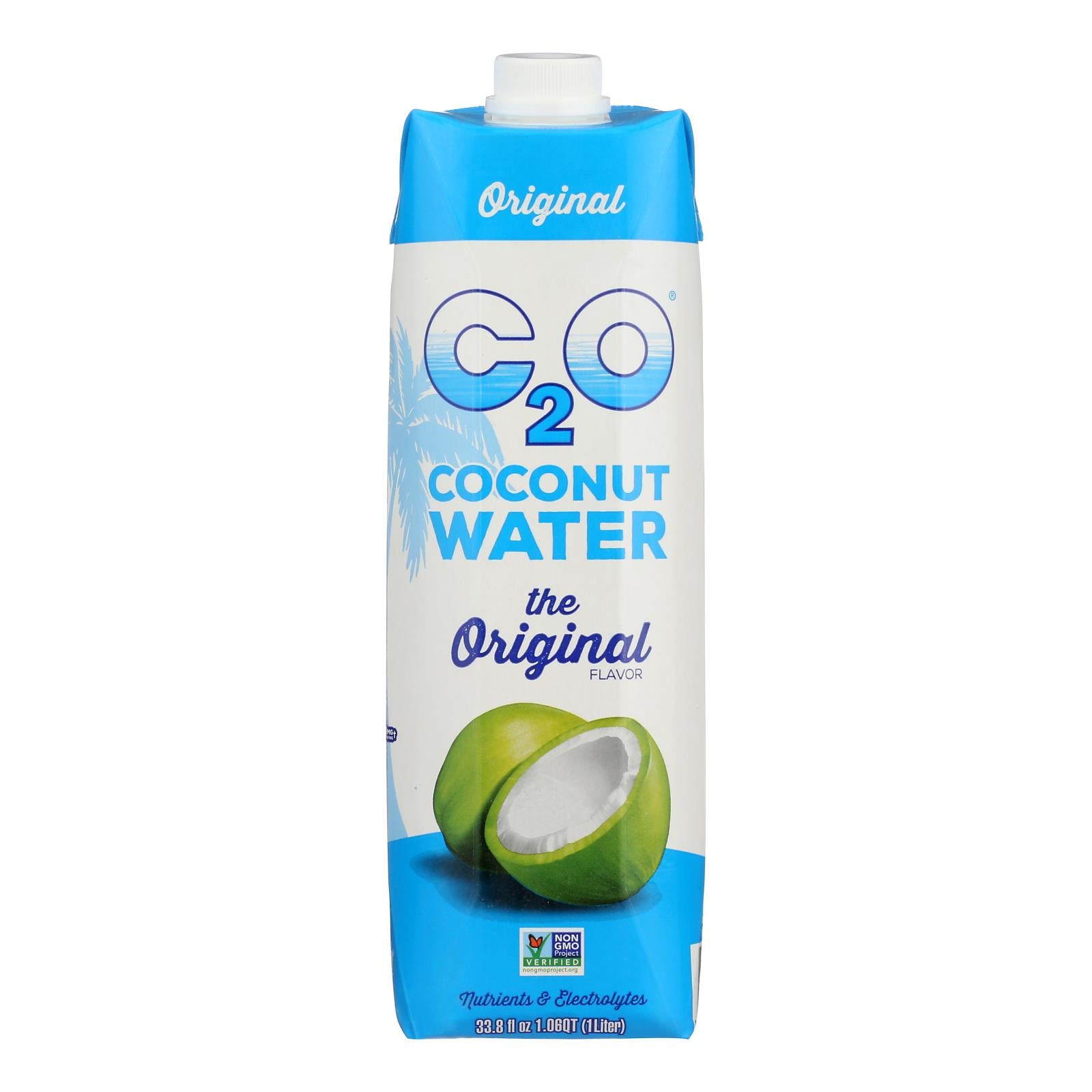C2o - Pure Coconut Water Pure Coconut Water - Original - Case Of 12 - 33.8 Fl Oz