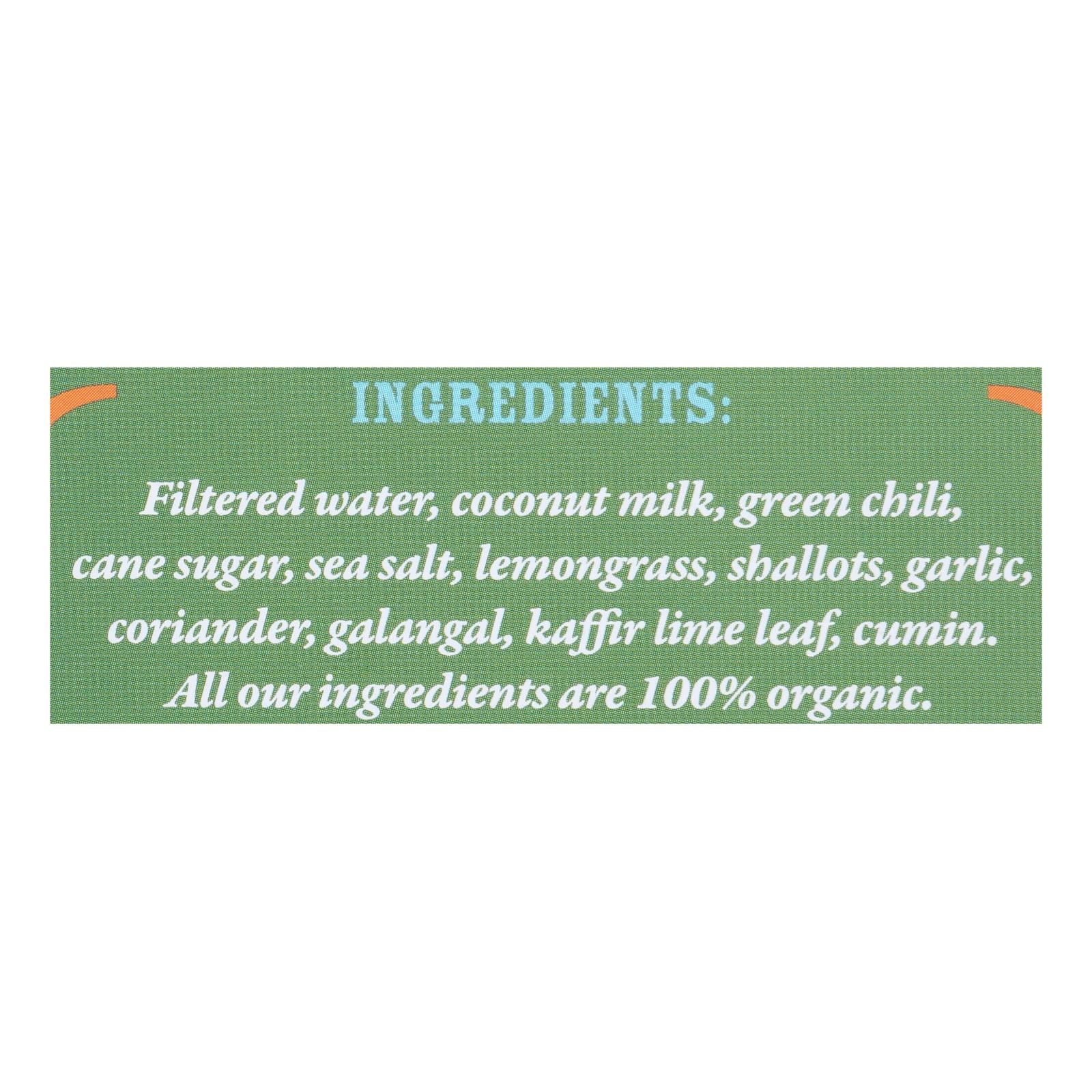 Mike's Organic Curry Love - Organic Curry Simmer Sauce - Green Thai - Case of 6 - 8.8 fl oz.