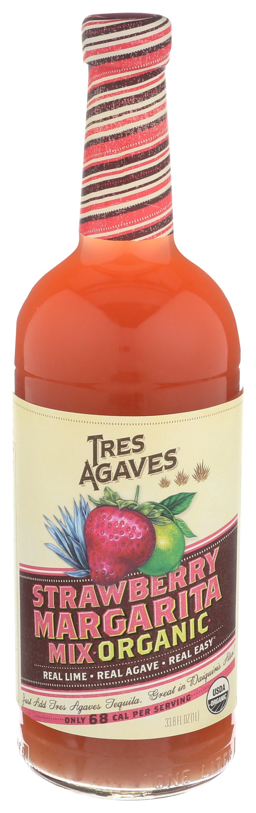 TRES AGAVES MIX MARGARITA STRWBRY ORG - Case of 12