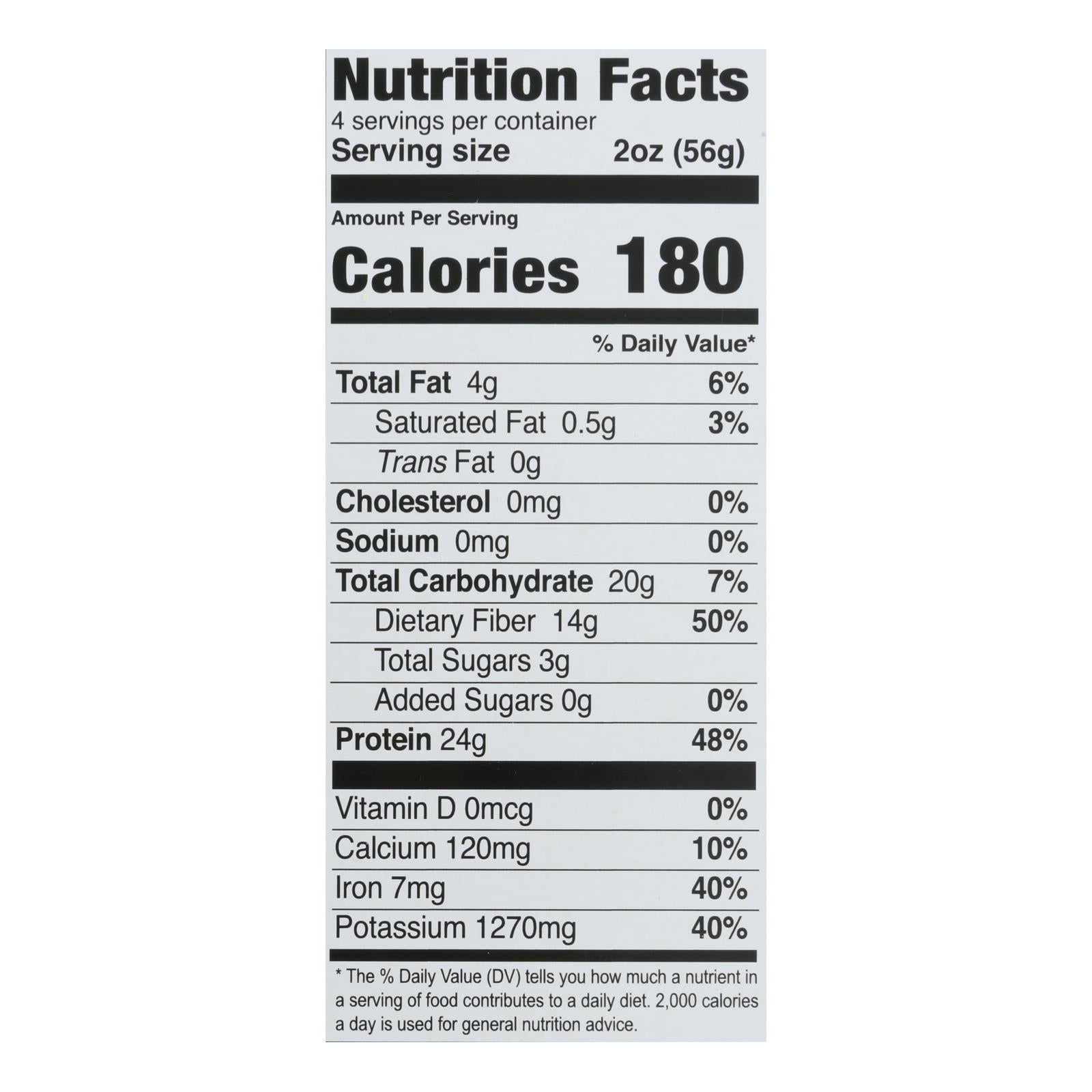 Explore Cuisine - Fettuccine Pasta - Edamame & Mung Bean - Case Of 6 - 8 Oz.