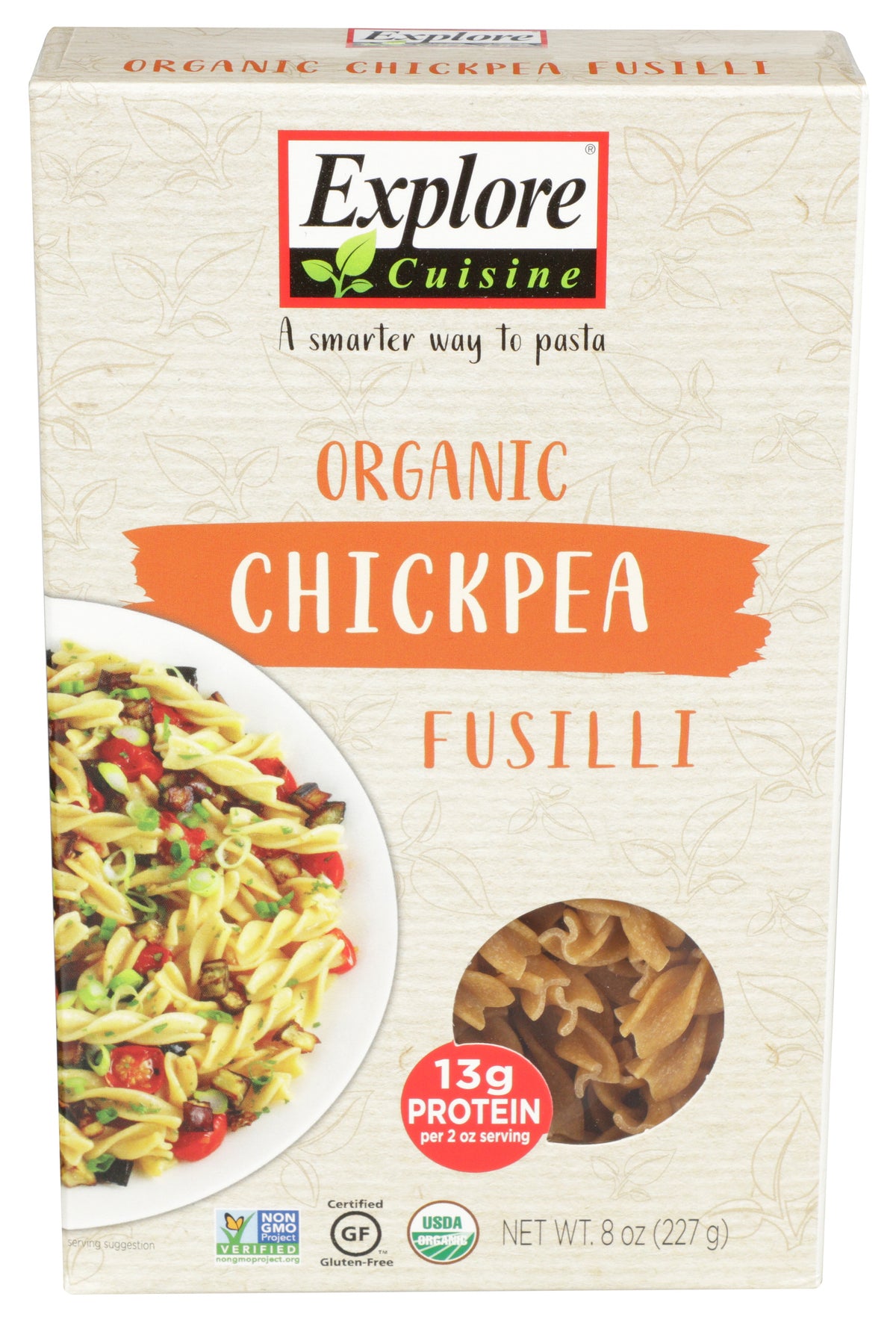Explore Cruisine Pasta Chickpea Fusilli - Pack of 6 - 8 oz