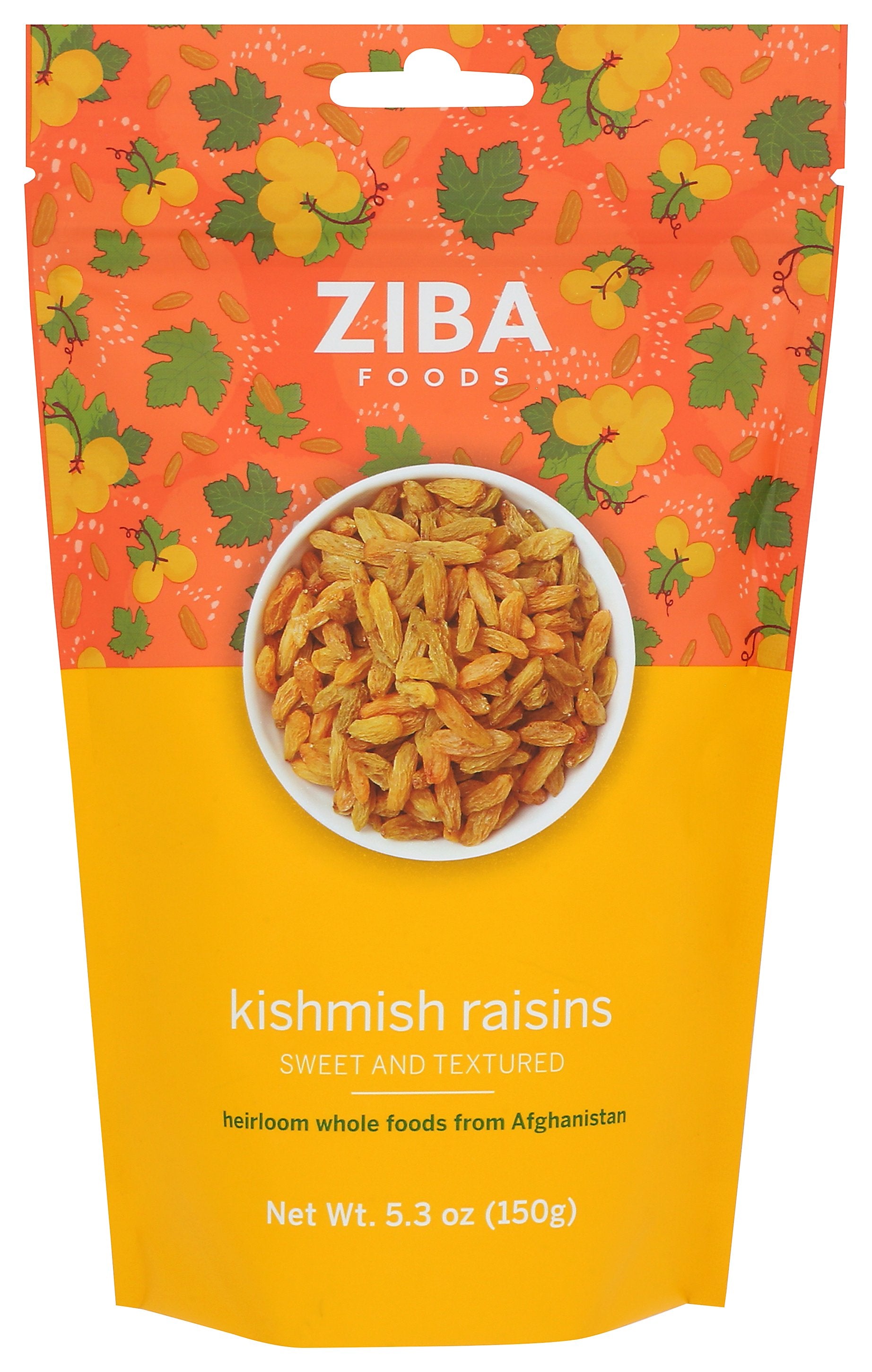 ZIBA FOODS RAISINS KISHMISH - Case of 6