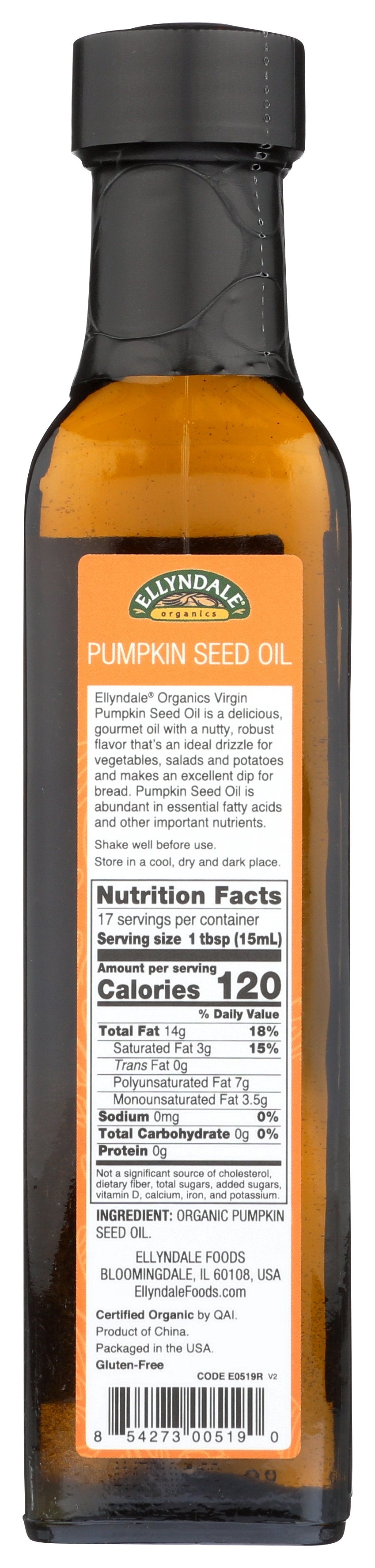 ELLYNDALE OIL PUMPKIN SEED ORG - Case of 6