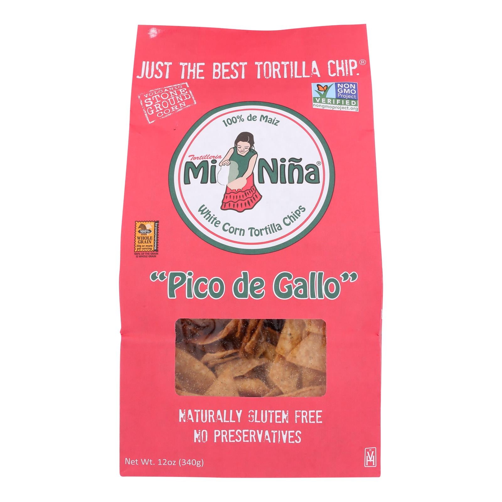 Mi Nina - Tort Chip Pico De Gallo - Case of 9 - 12 OZ
