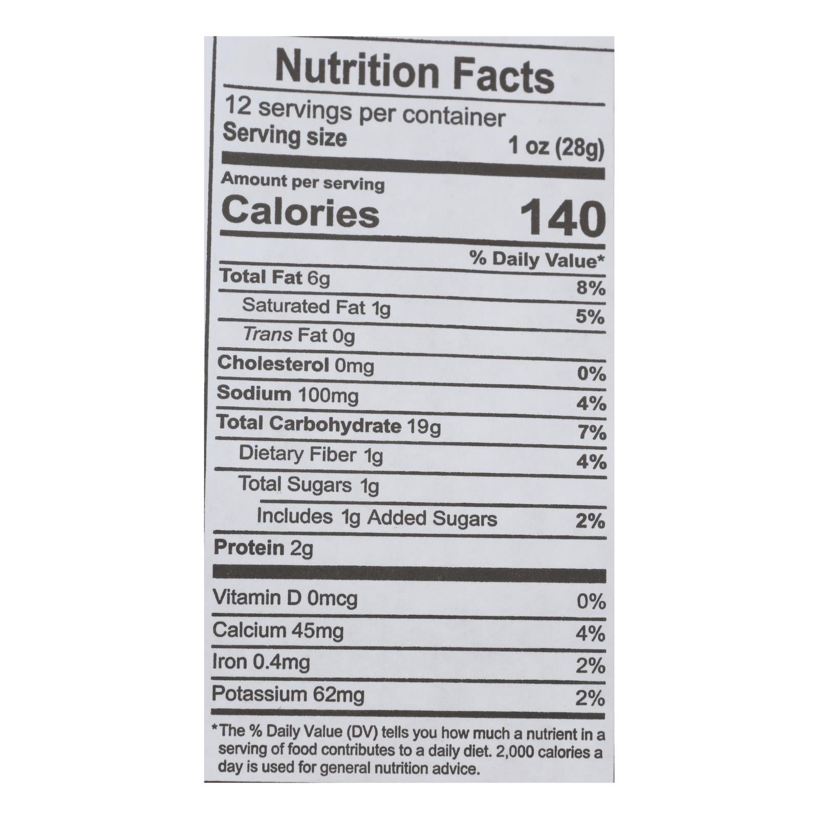 Mi Nina's White Corn Tortilla Chips With Jalapeno Aguave  - Case of 9 - 12 OZ