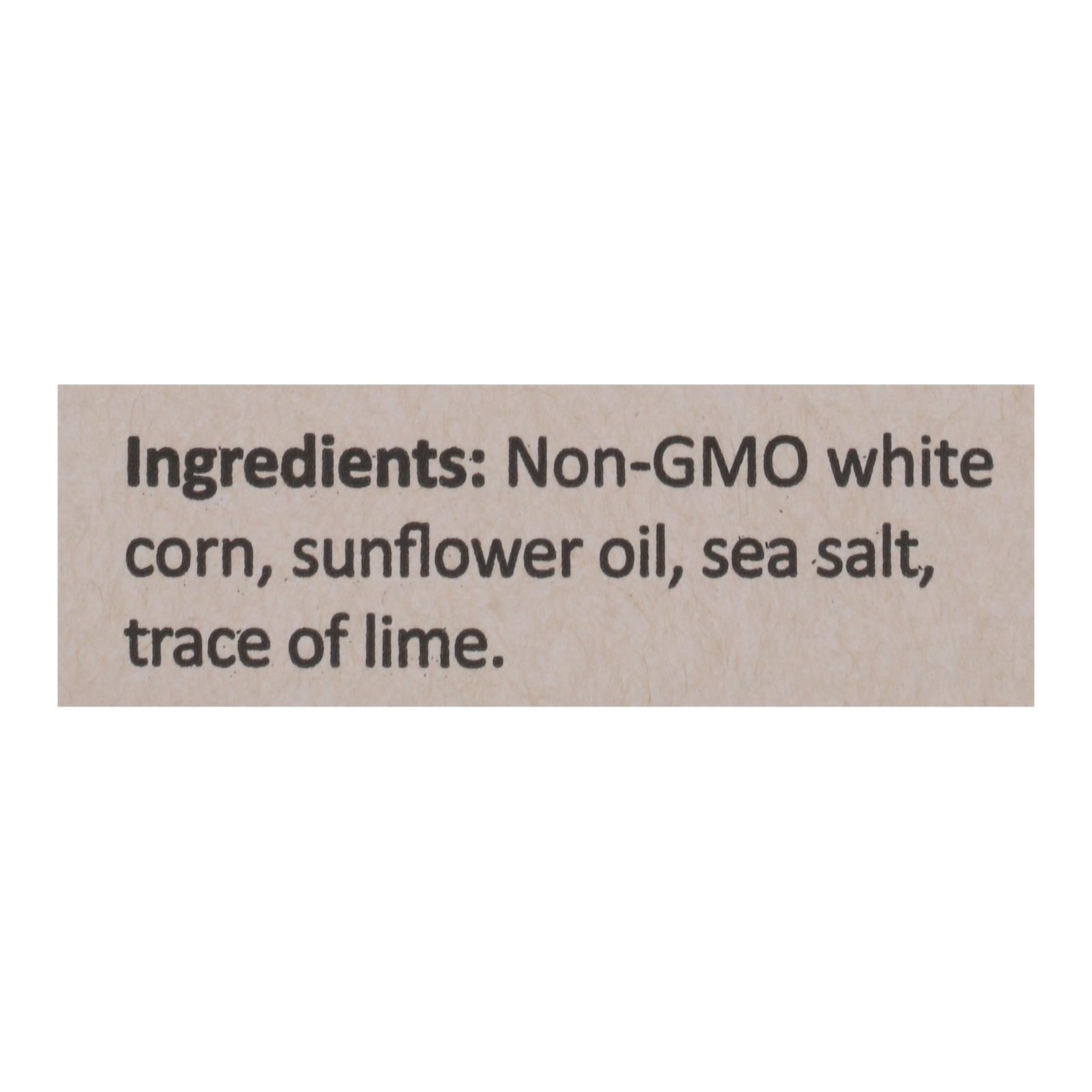Mi Nina's White Corn Tortilla Chips With Sea Salt  - Case of 9 - 12 OZ
