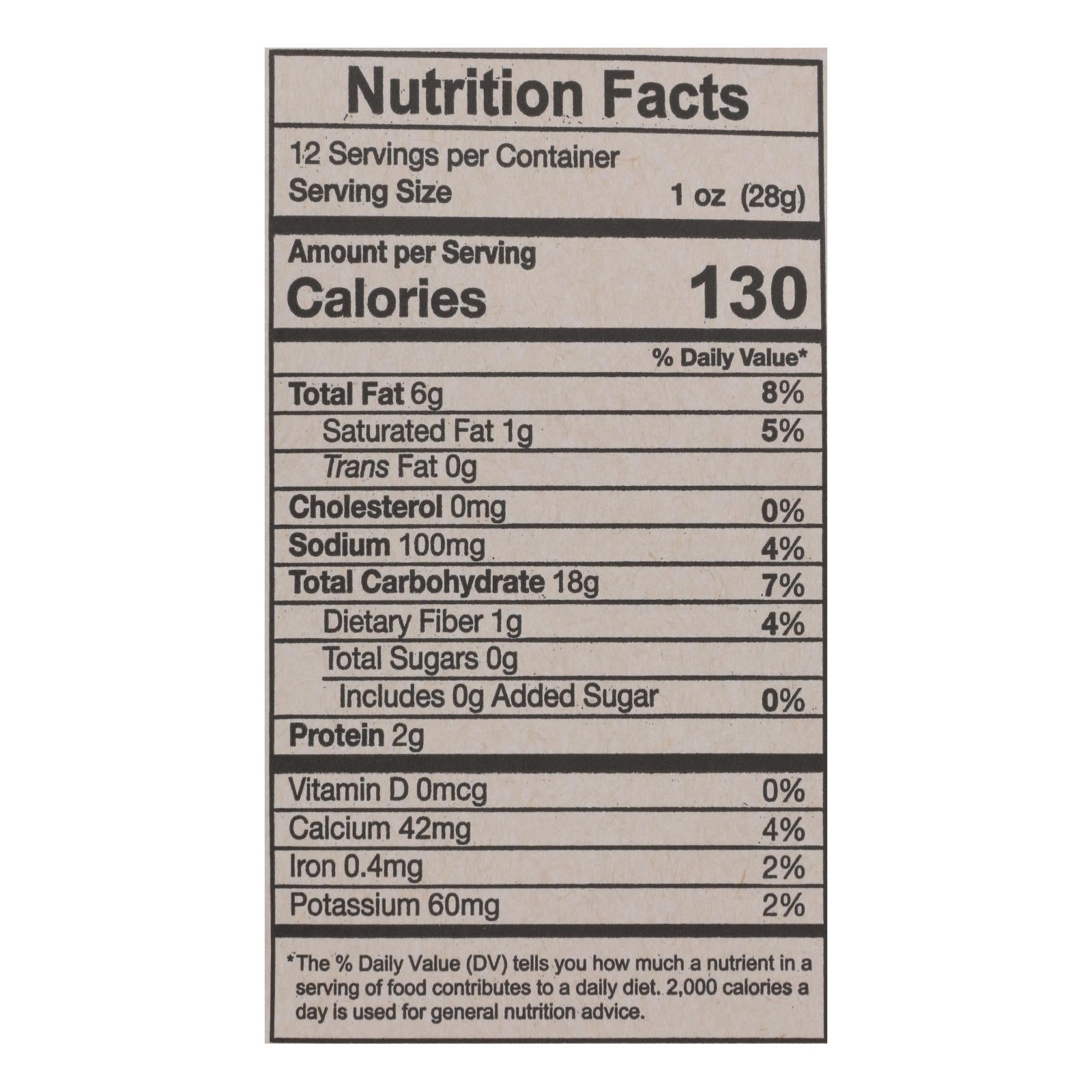 Mi Nina's White Corn Tortilla Chips With Sea Salt  - Case of 9 - 12 OZ