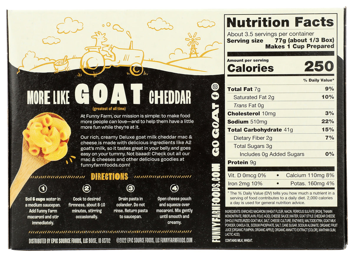 FUNNY FARM ENTREE GOAT CHS YLLW CHDR - Case of 8