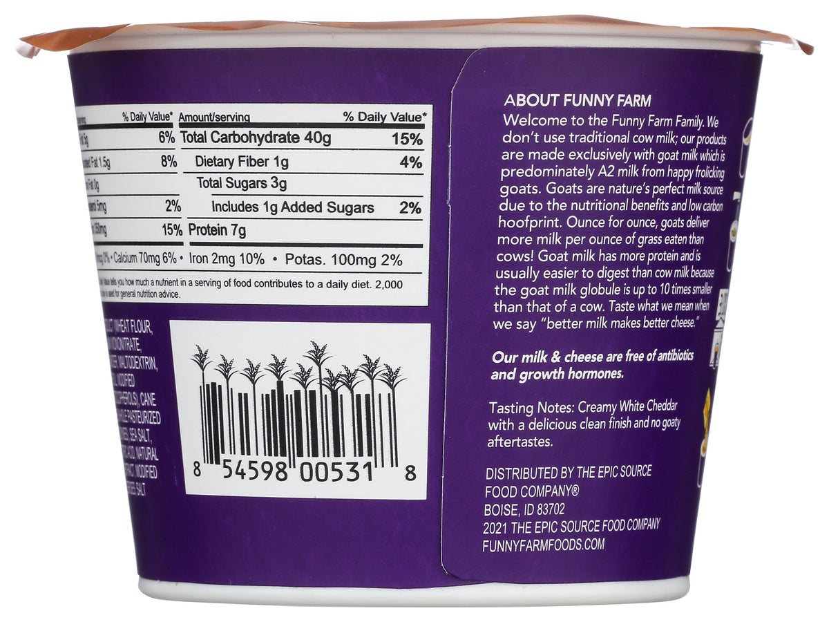 FUNNY FARM MAC & CHEESE GOAT WHT CHDDR - Case of 10
